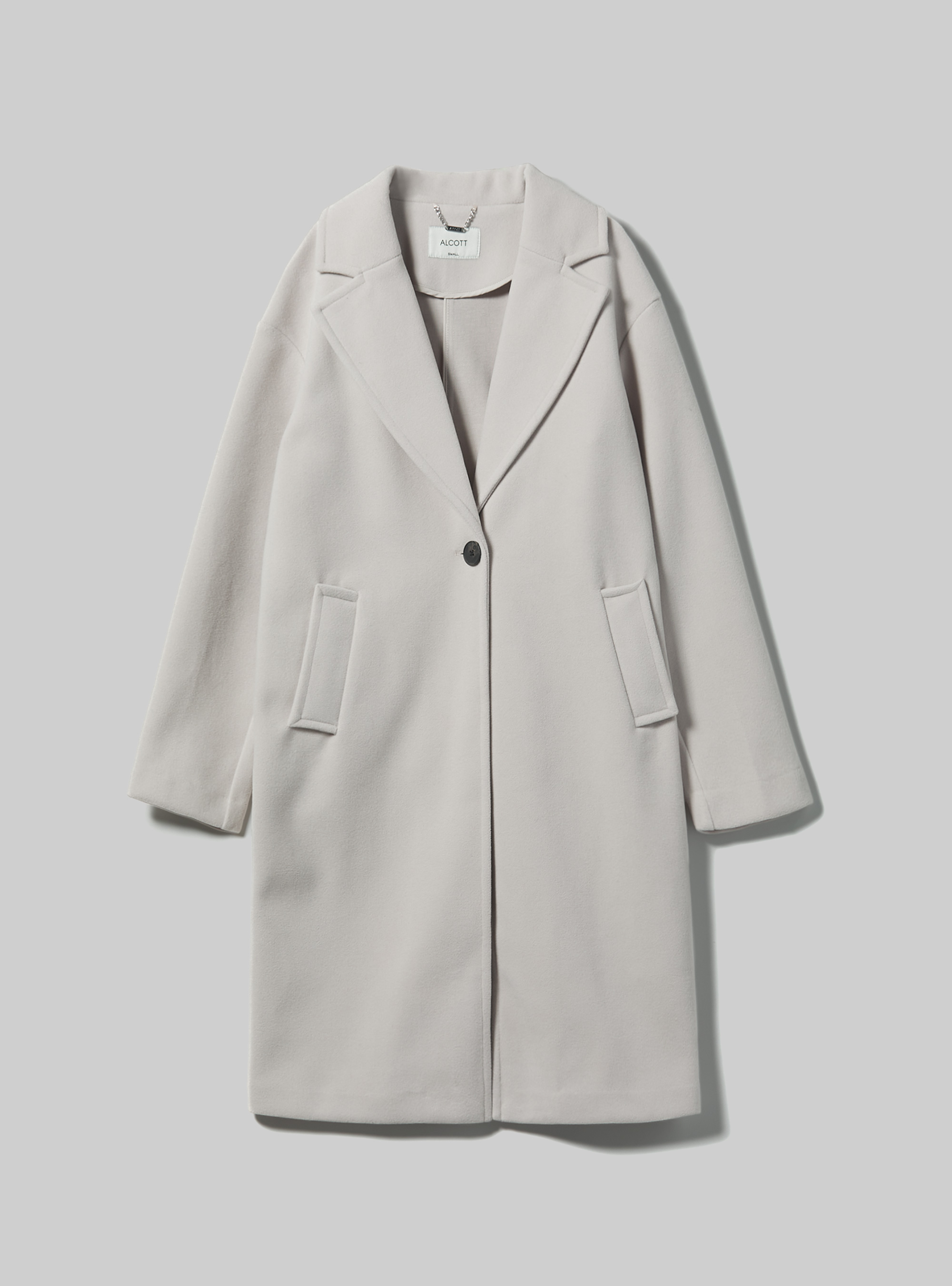 Plain-coloured gauze knit coat, WH1 OFF WHITE