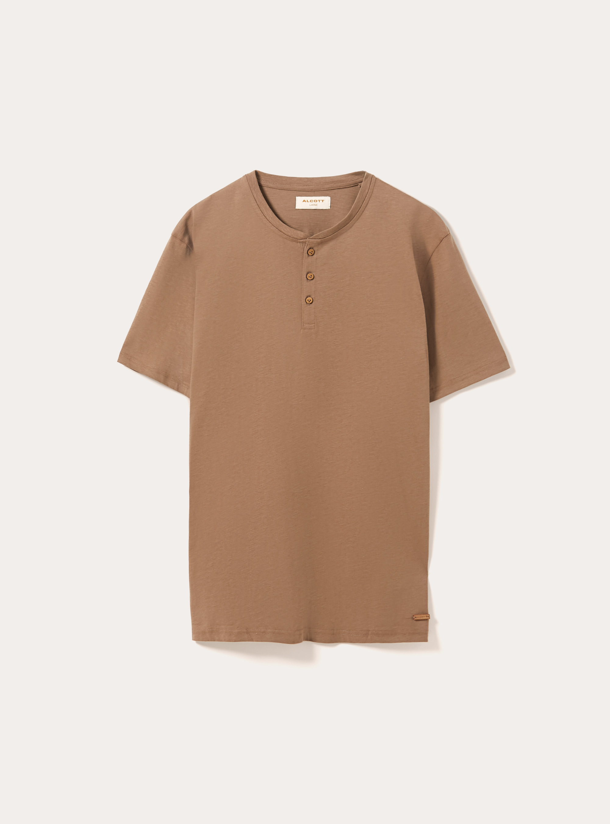 T-shirt en coton serafino, BR2 BROWN MEDIUM