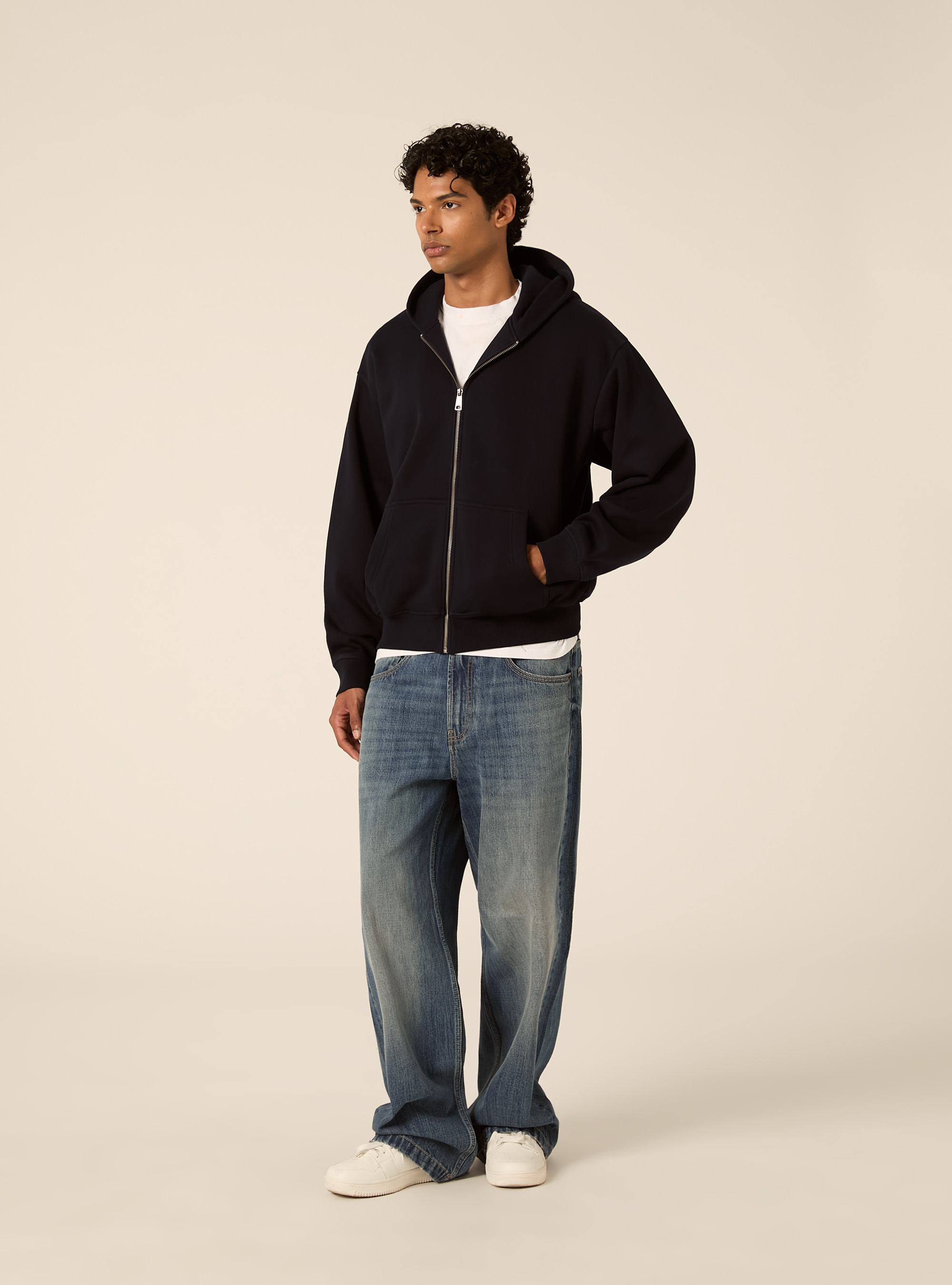 Cardigan basico boxy fit, NA1 NAVY DARK