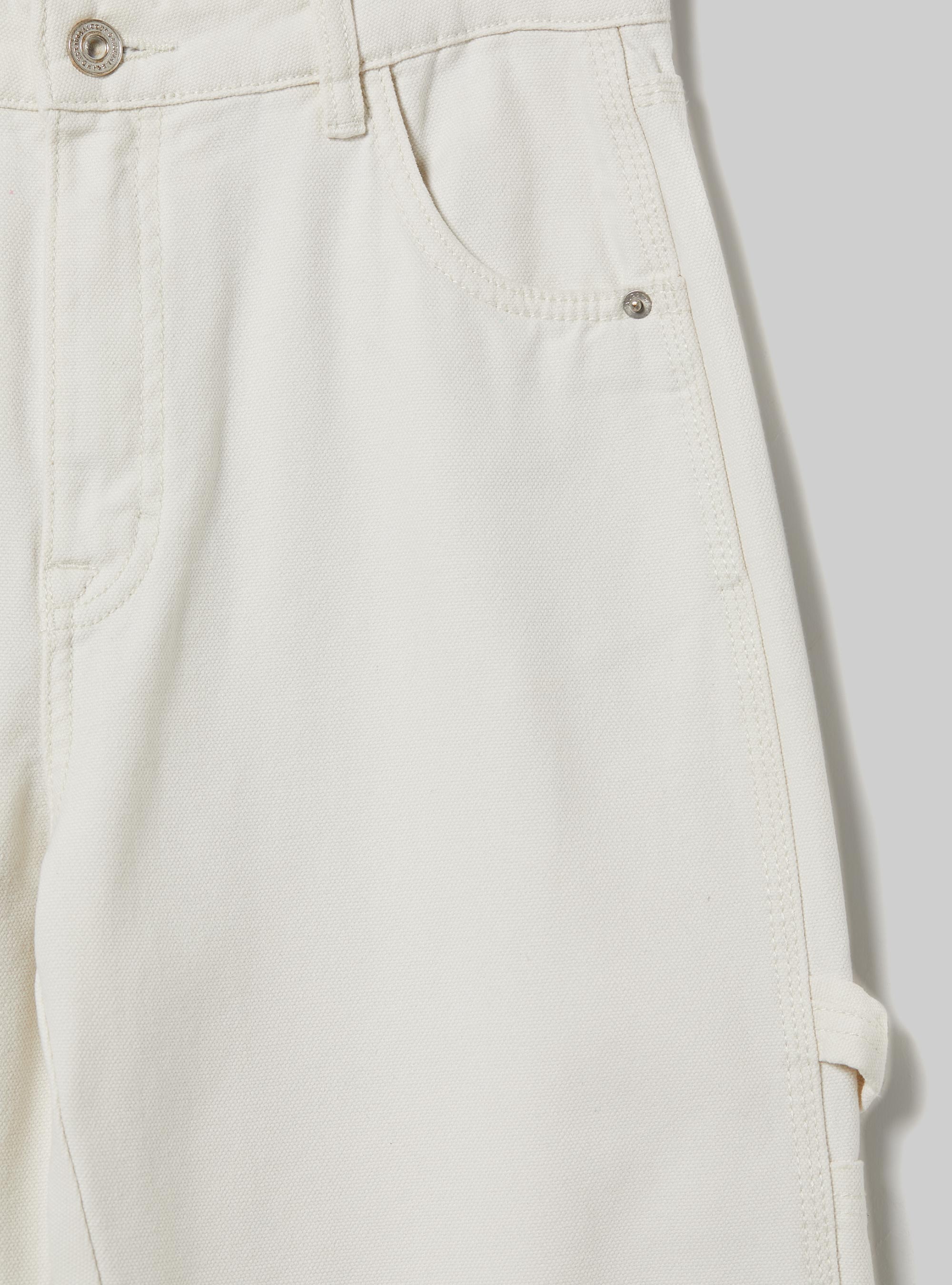 Carpenter canvas trousers, WH1 OFF WHITE