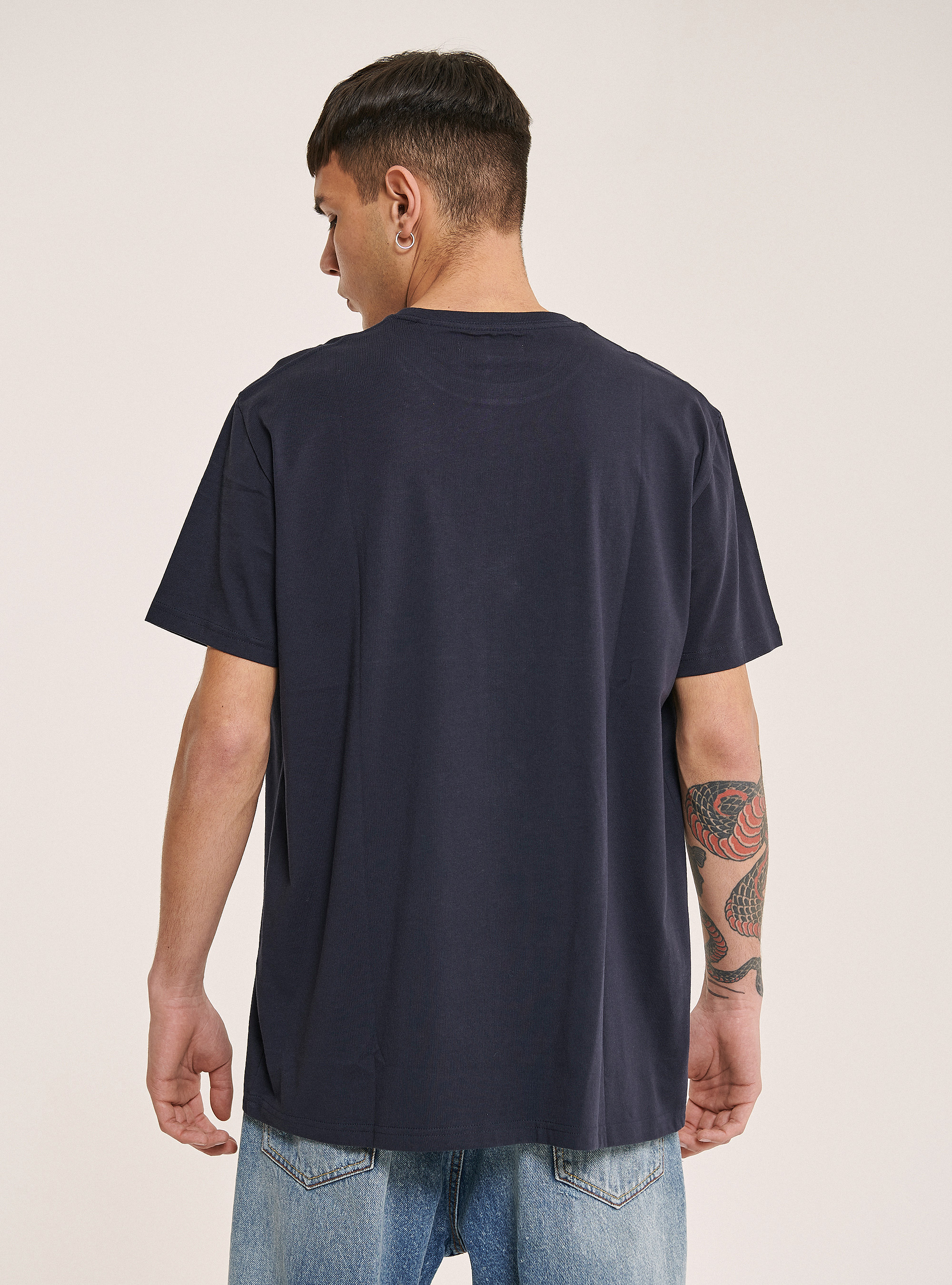 Short sleeves graphic tee, BLUE NAVY