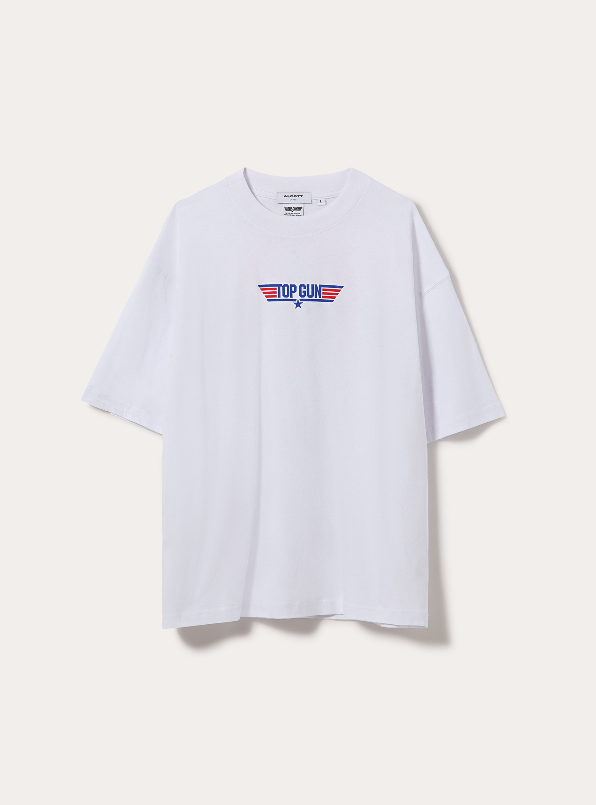Maglietta Boxy fit Top Gun / Alcott, WH3 WHITE