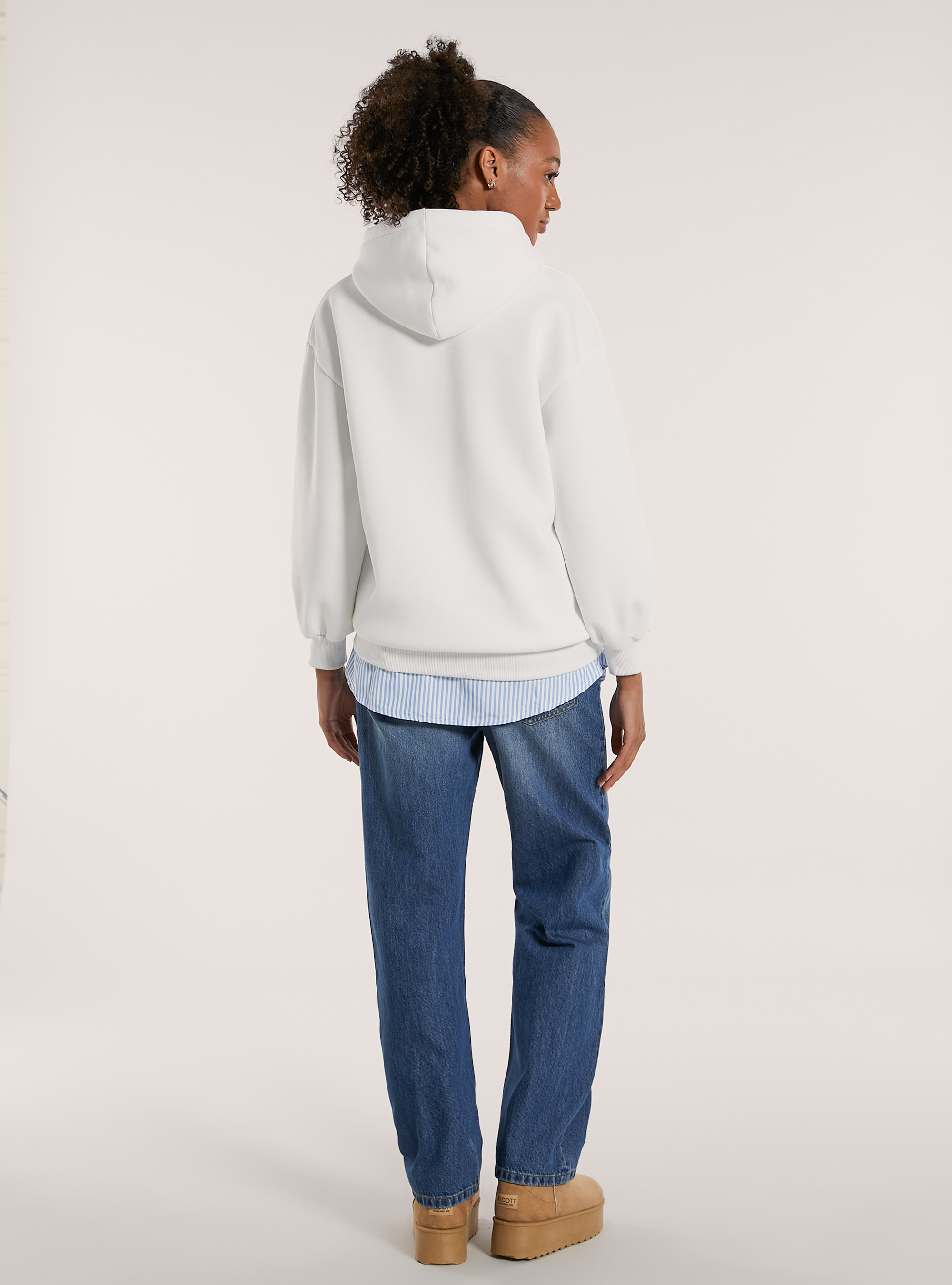 Gestreifter Rock/Bluse, AZ2 AZURE MEDIUM