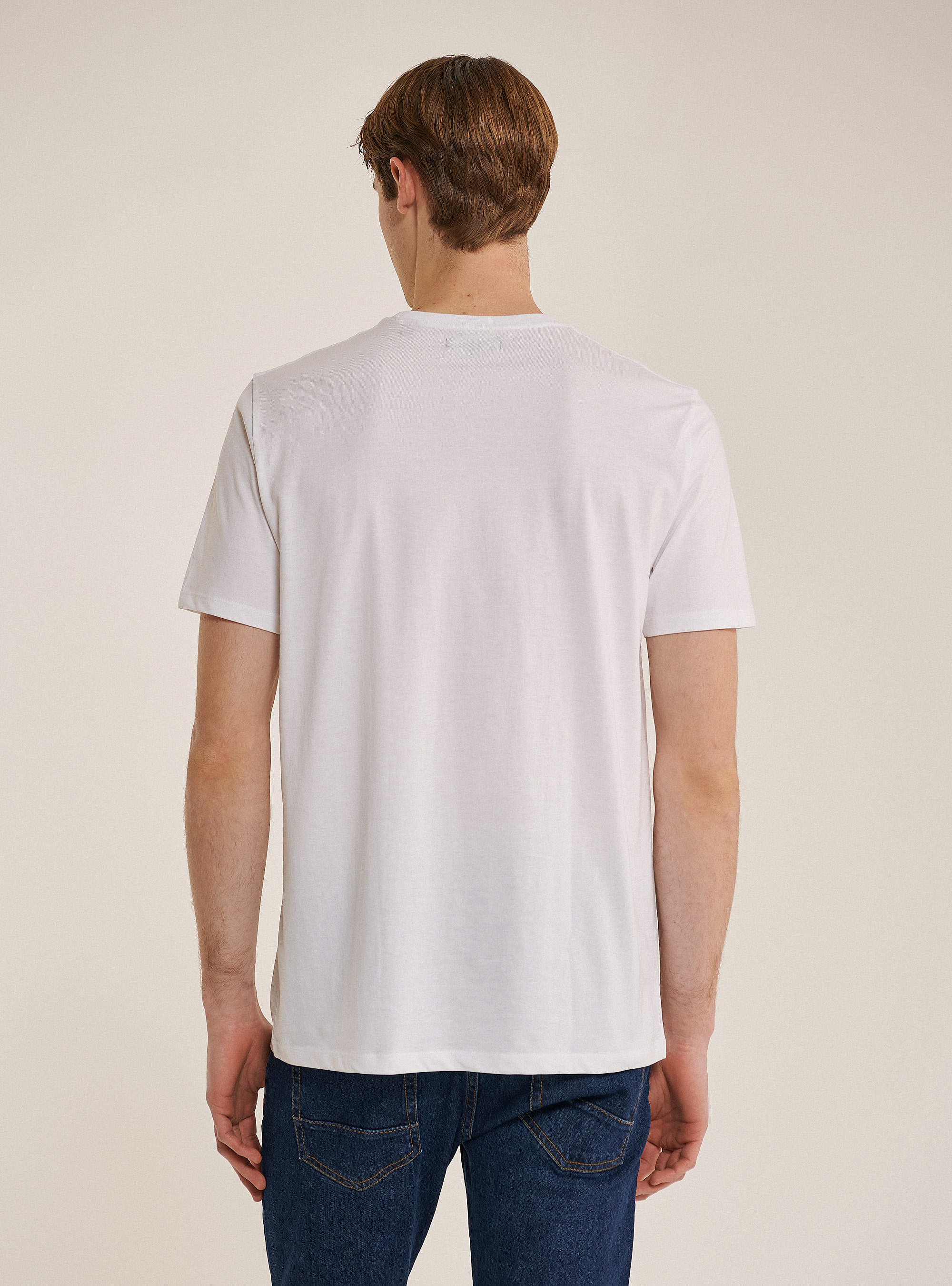 Superior Pima cotton T-shirt, WHITE