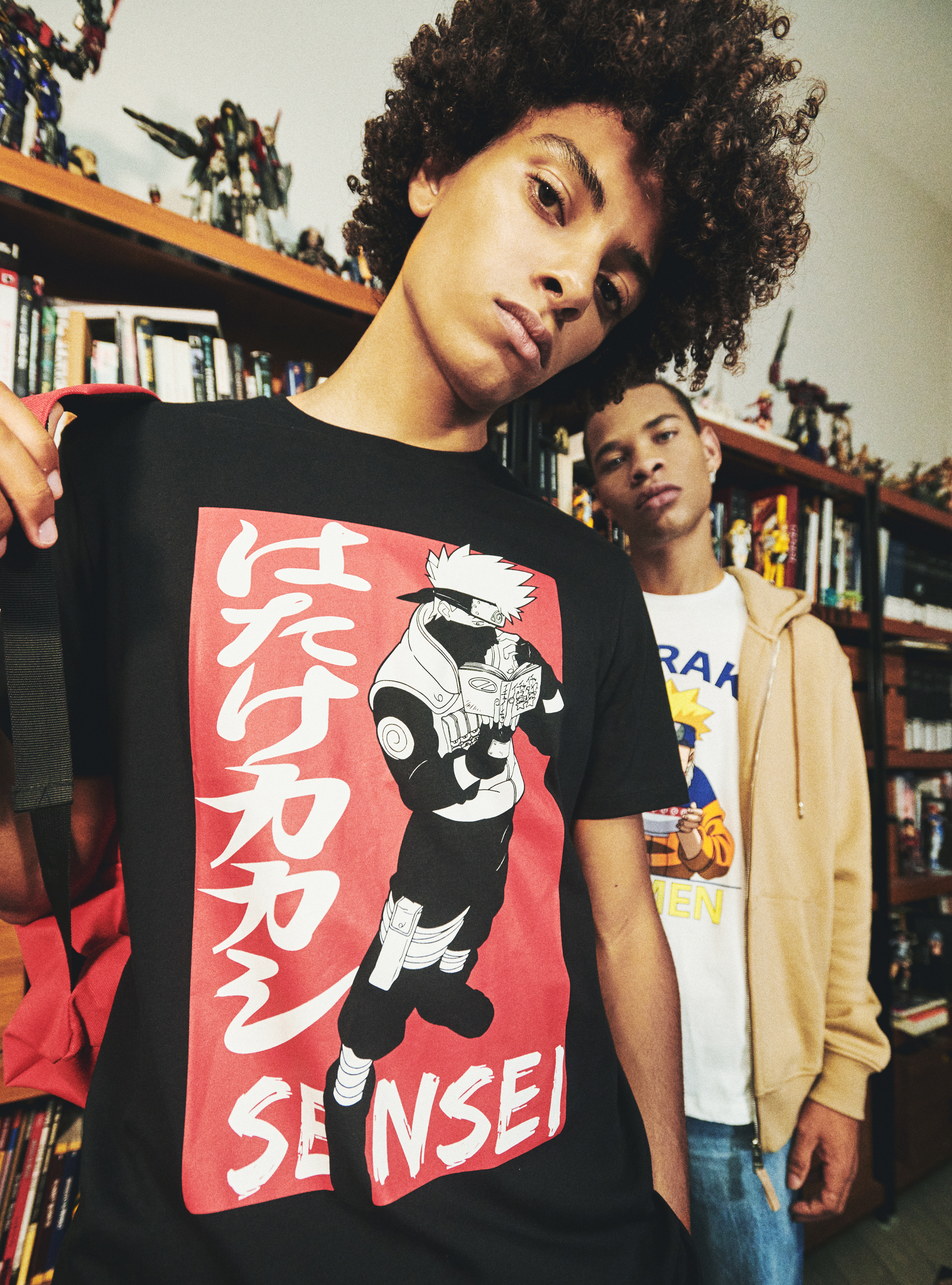 Naruto x Alcott T-shirt, BK1 BLACK