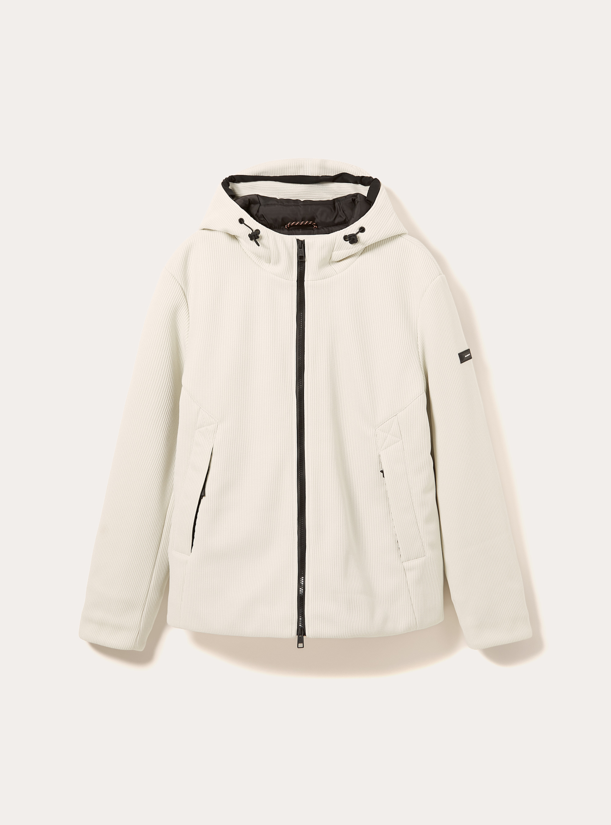 Giubbino imbottito con cappuccio costa inglese, WH1 OFF WHITE
