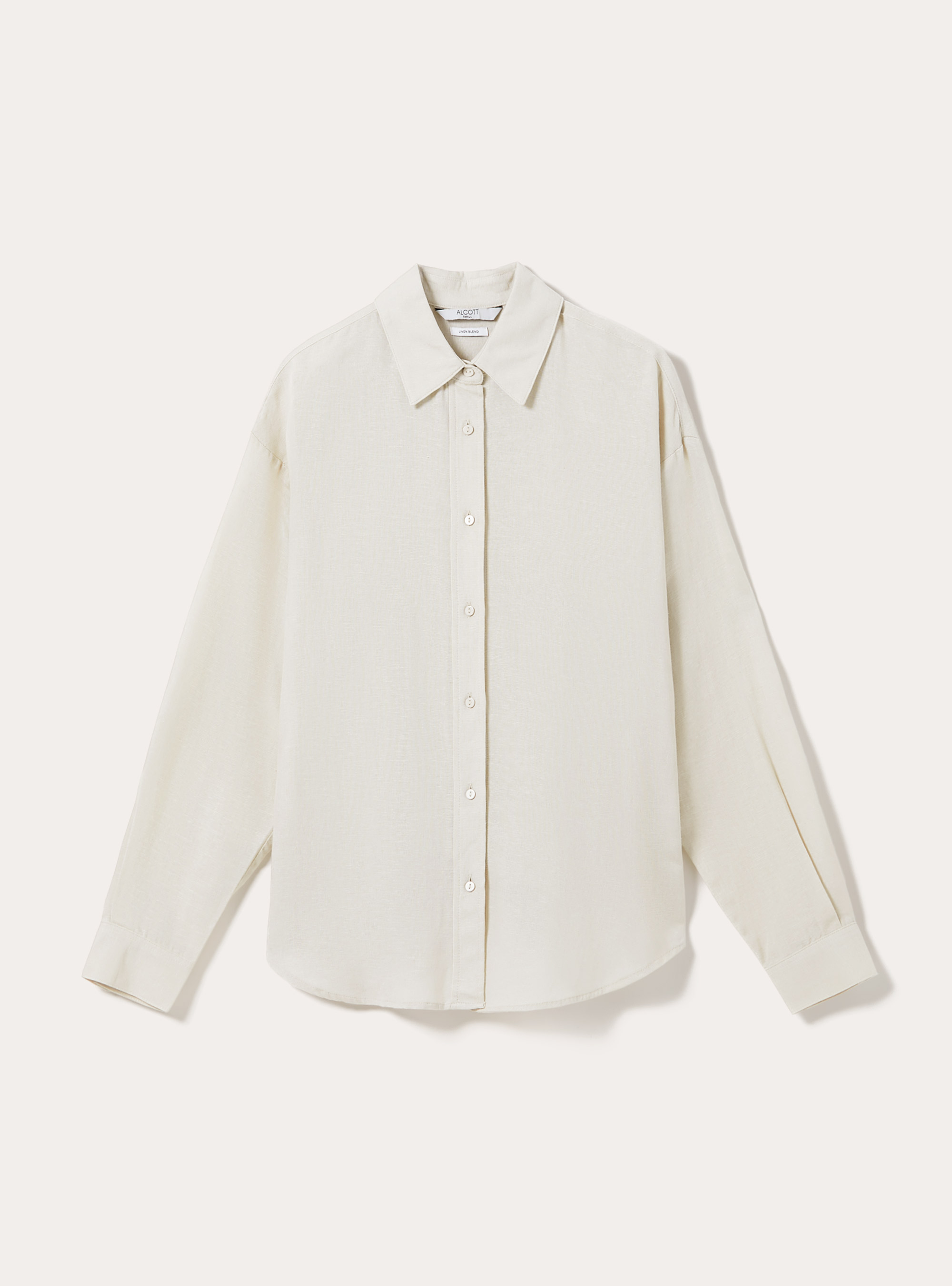 Comfort fit linen shirt, CR2 CREAM MEDIUM