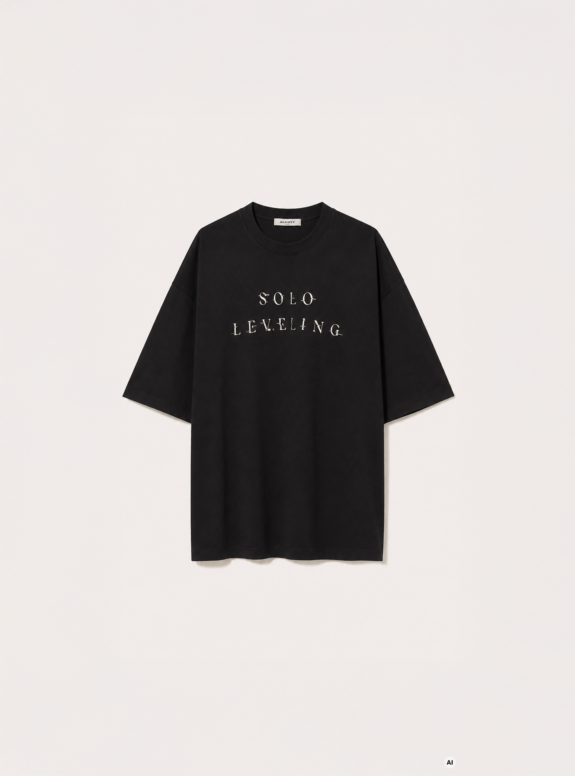 Solo Leveling t-shirt / Alcott, BK1 BLACK