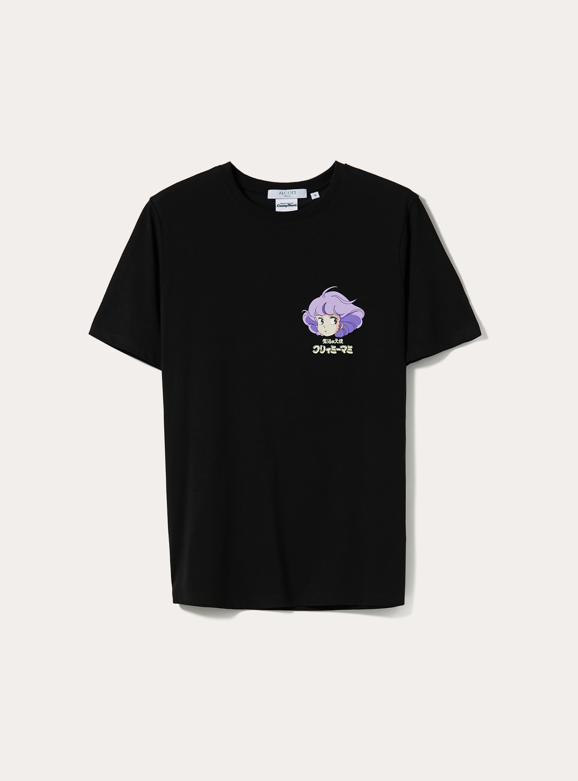 Maglietta Creamy / Alcott oversize, BK1 BLACK