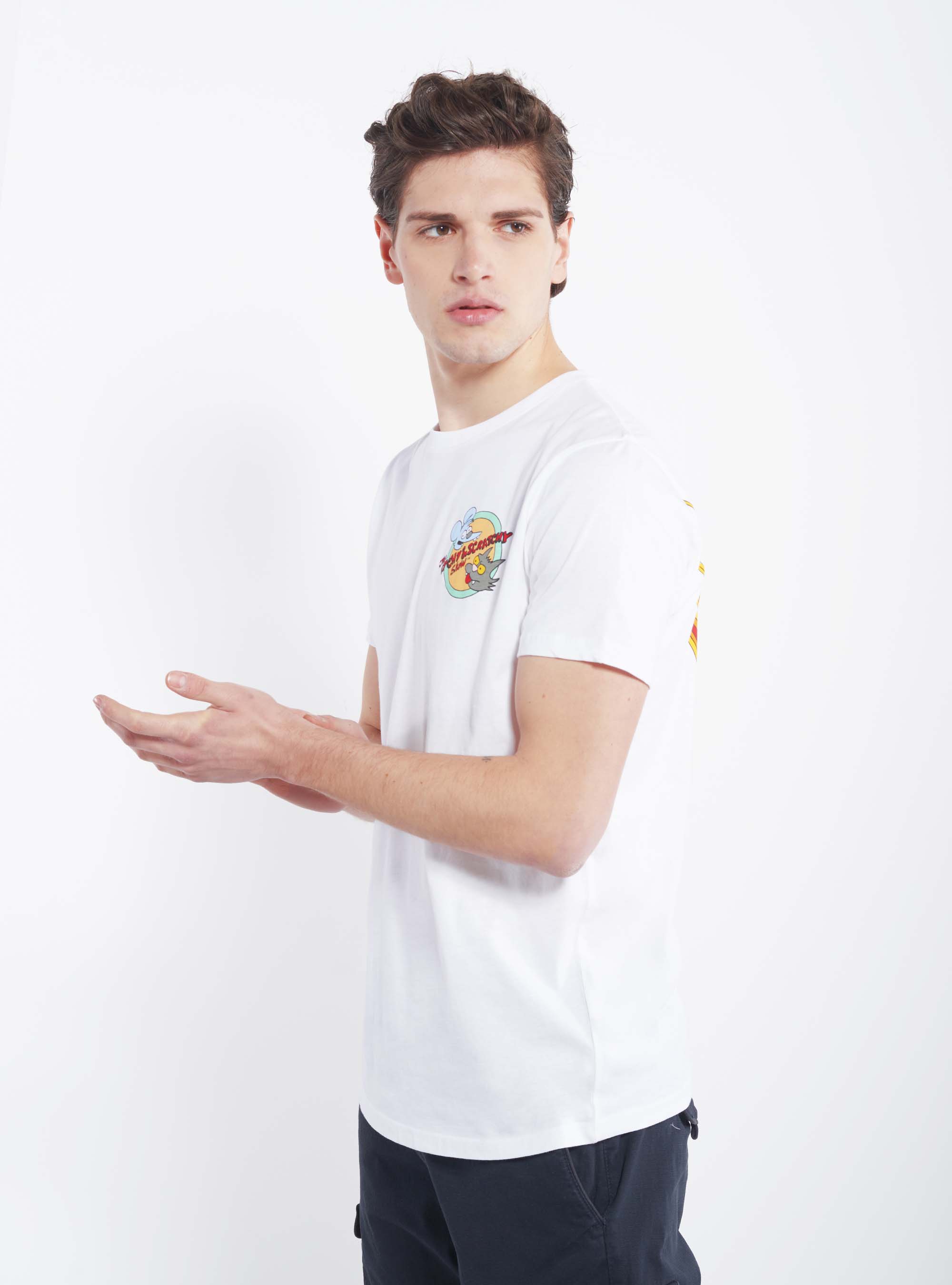 T-shirt "itchy and scratchy", C099 WHITE