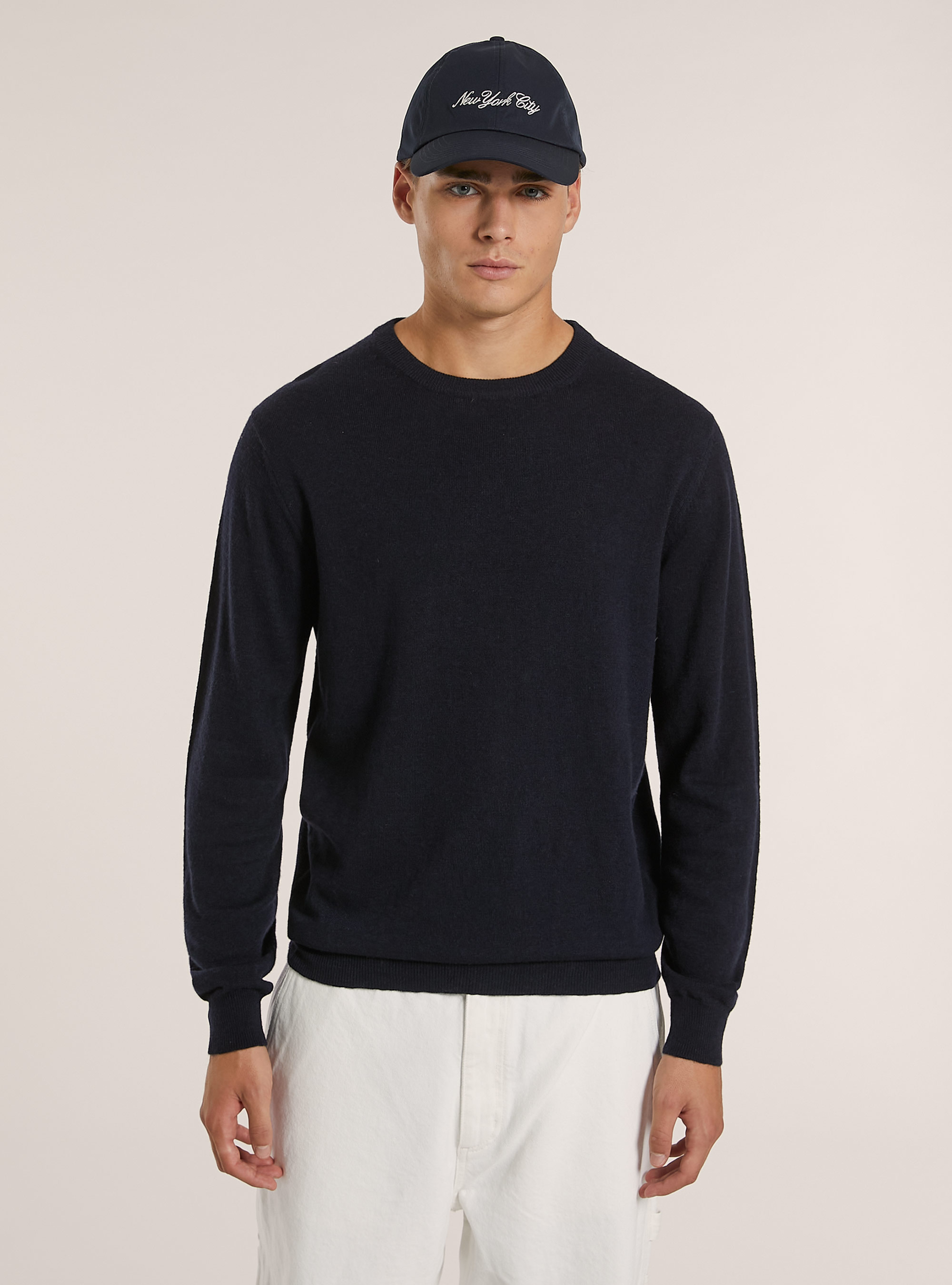 Cashmere-blend pullover, NA1 NAVY DARK