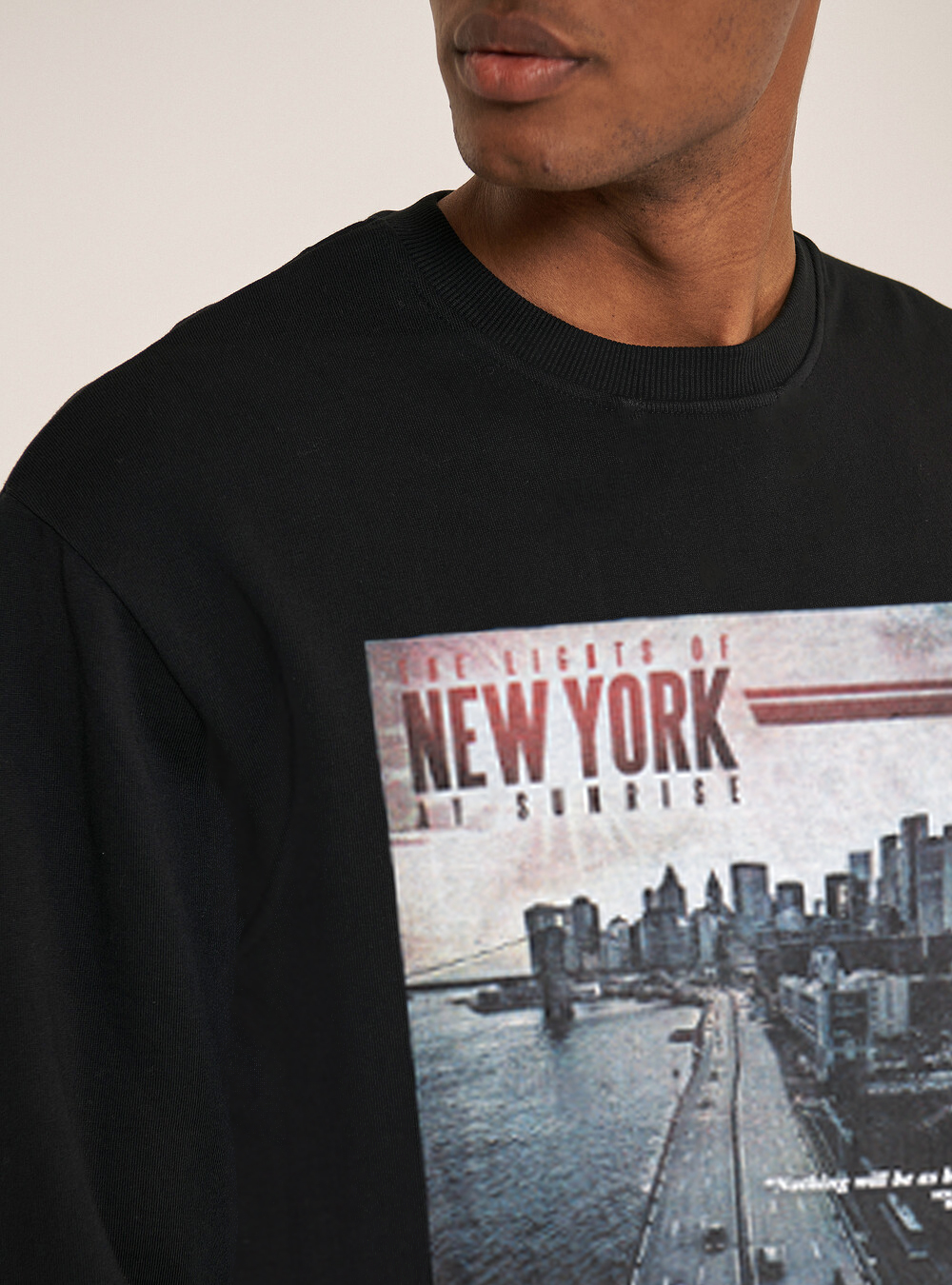 Felpa stampa fotografica, NERO