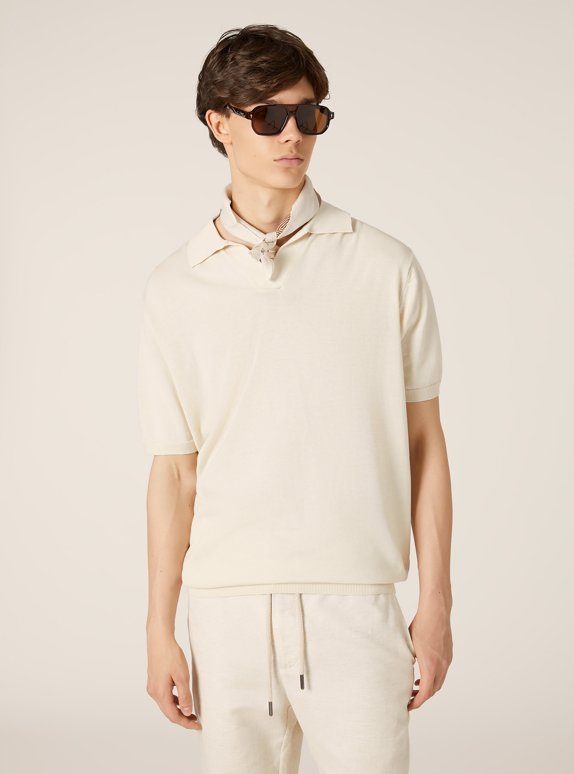 Pullover mit Polokragen, WH2 WHITE