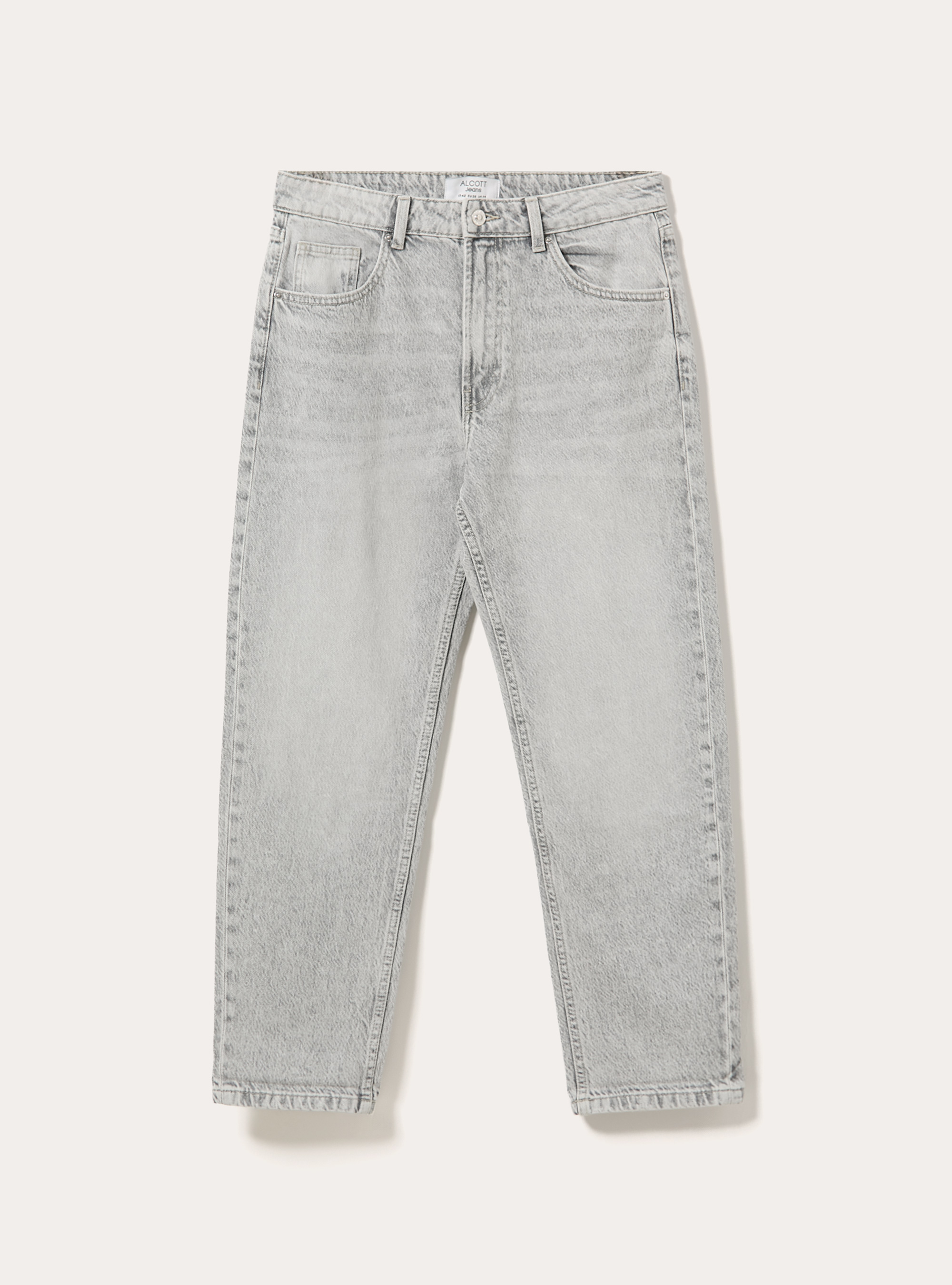 High waist mom fit jeans, D00G GREY