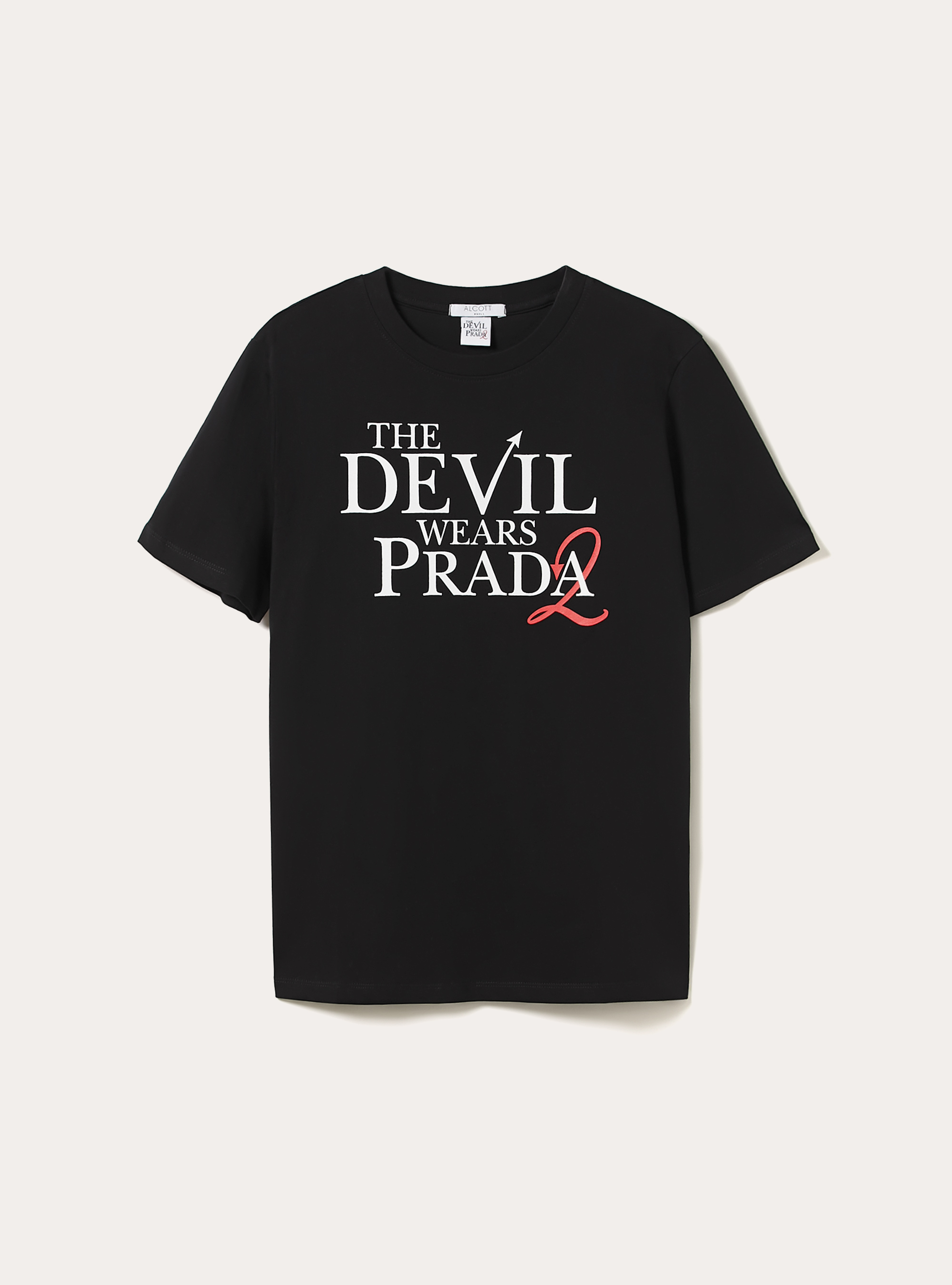 T-shirt regular il diavolo veste prada, BK1 BLACK