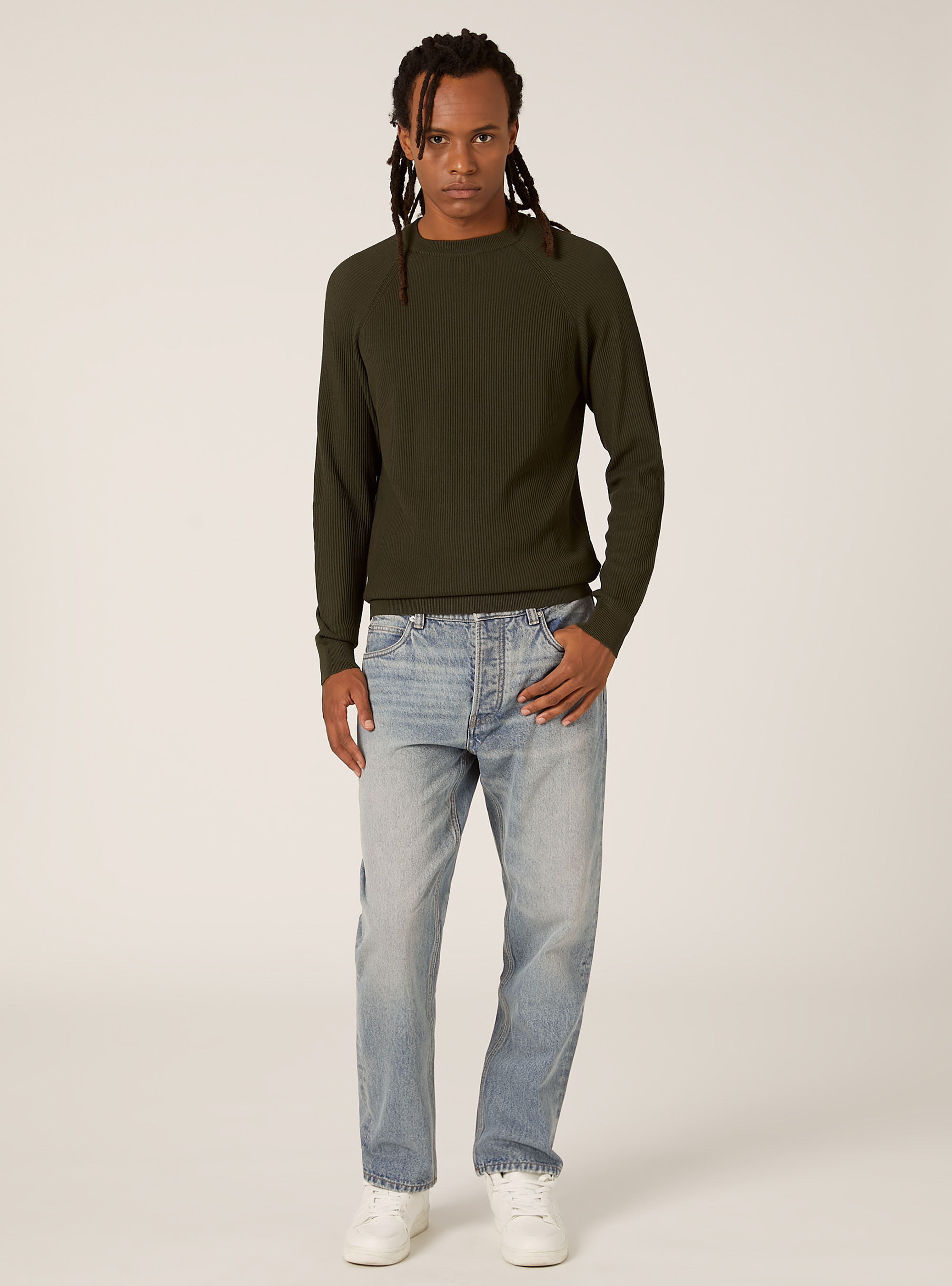 Jersey ligero de canalé, KY1 KAKY DARK