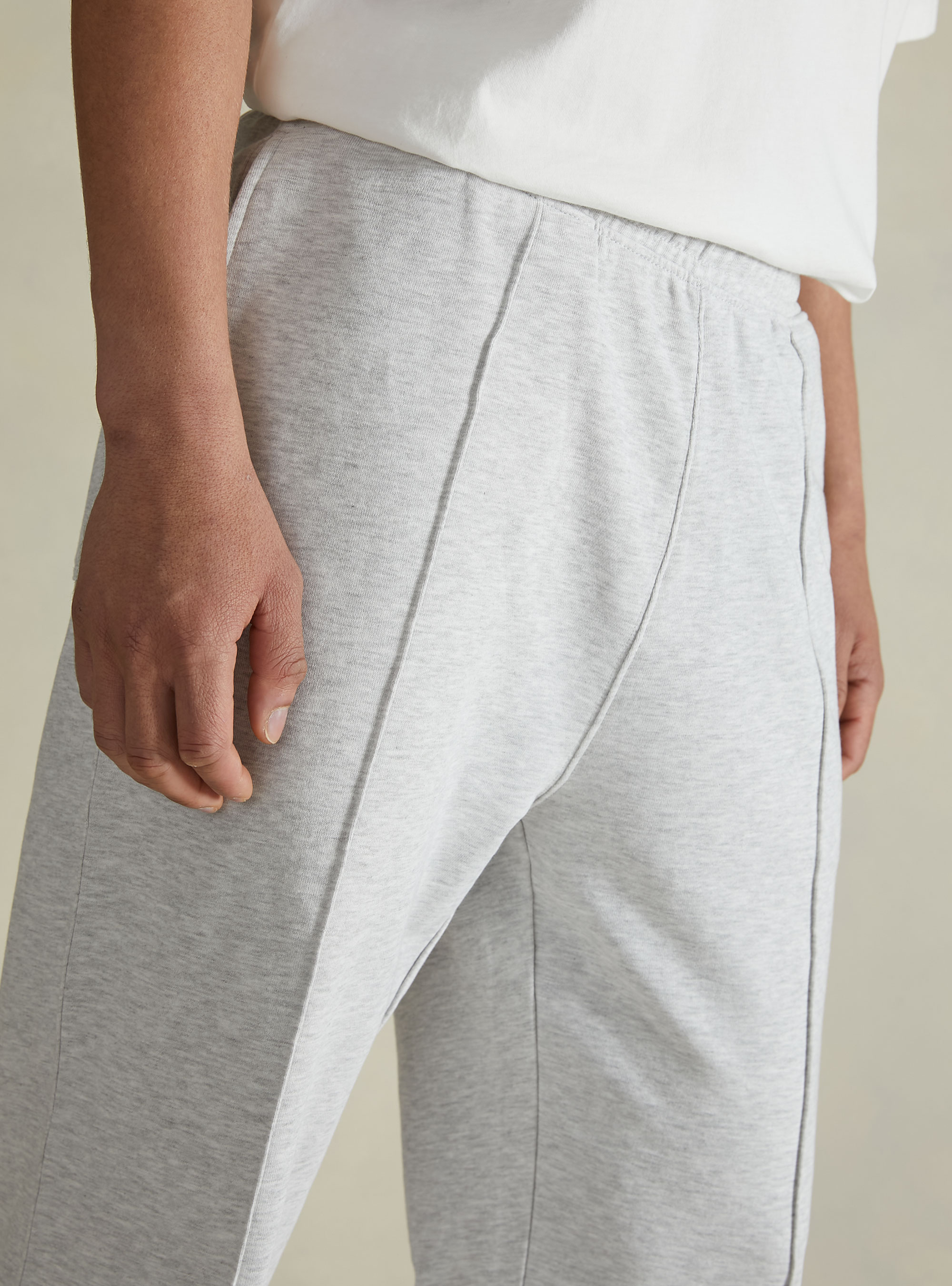 Plush jogger trousers, MGY3 GREY MEL LIGHT