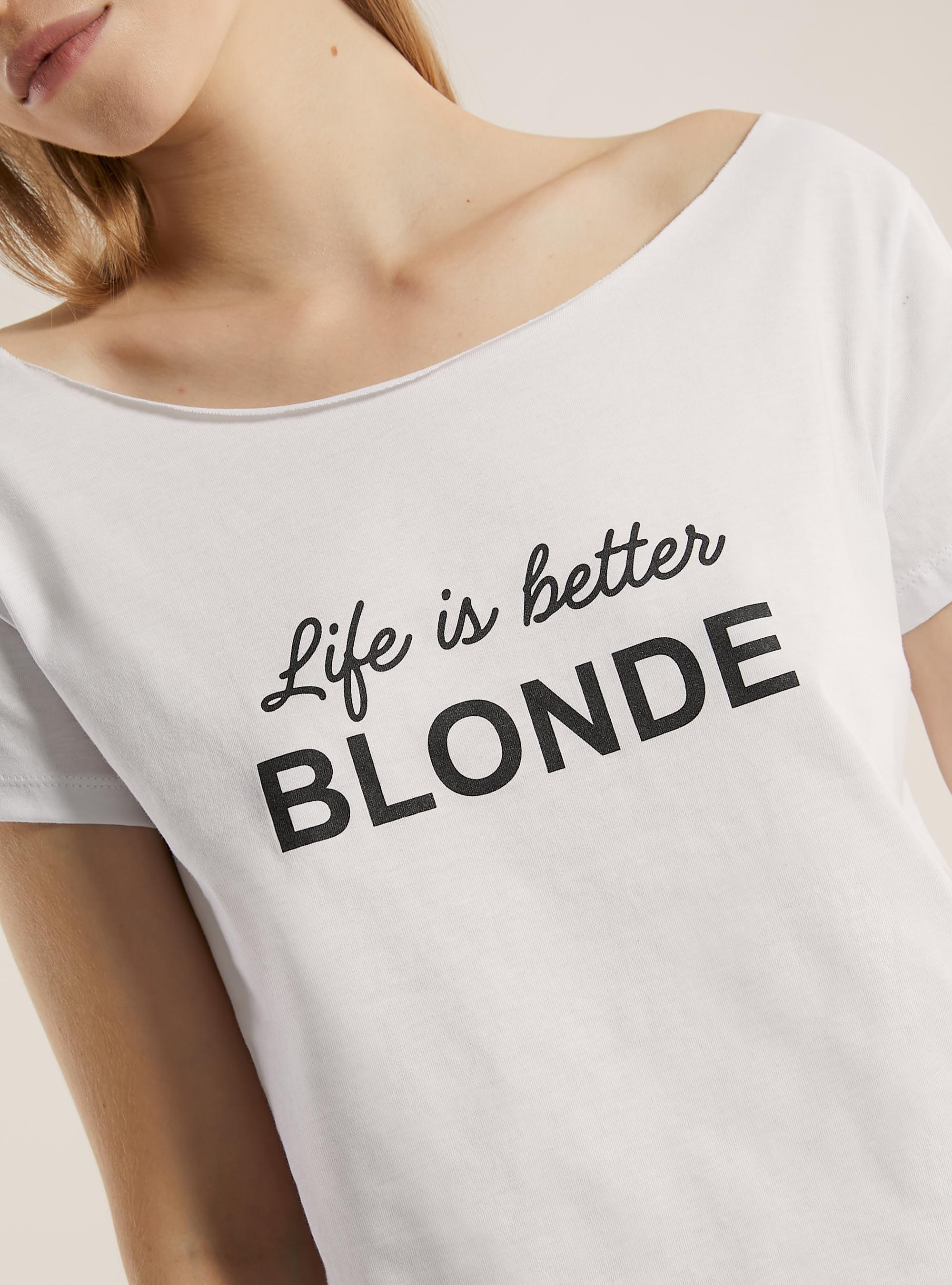 Maglietta con scollo a barchetta, WH3 WHITE