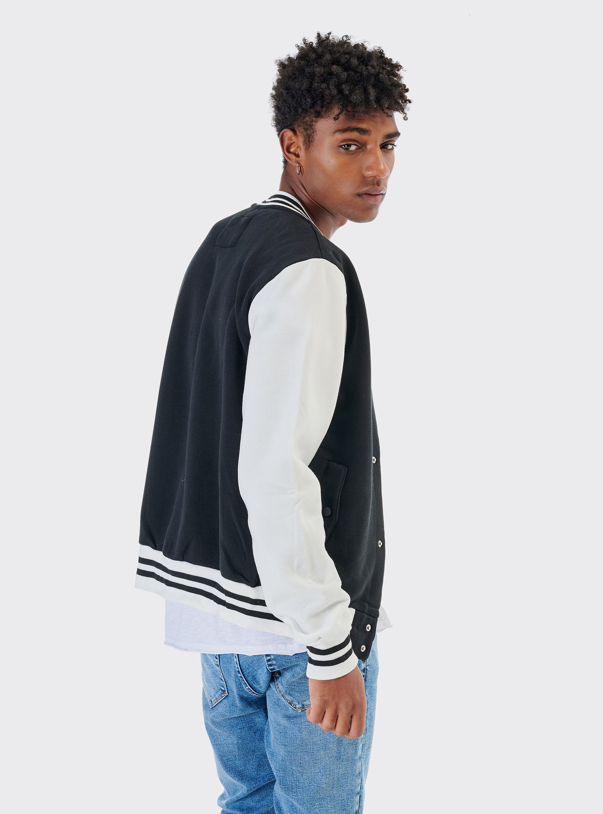 Baseball jacket, C101 BLACK
