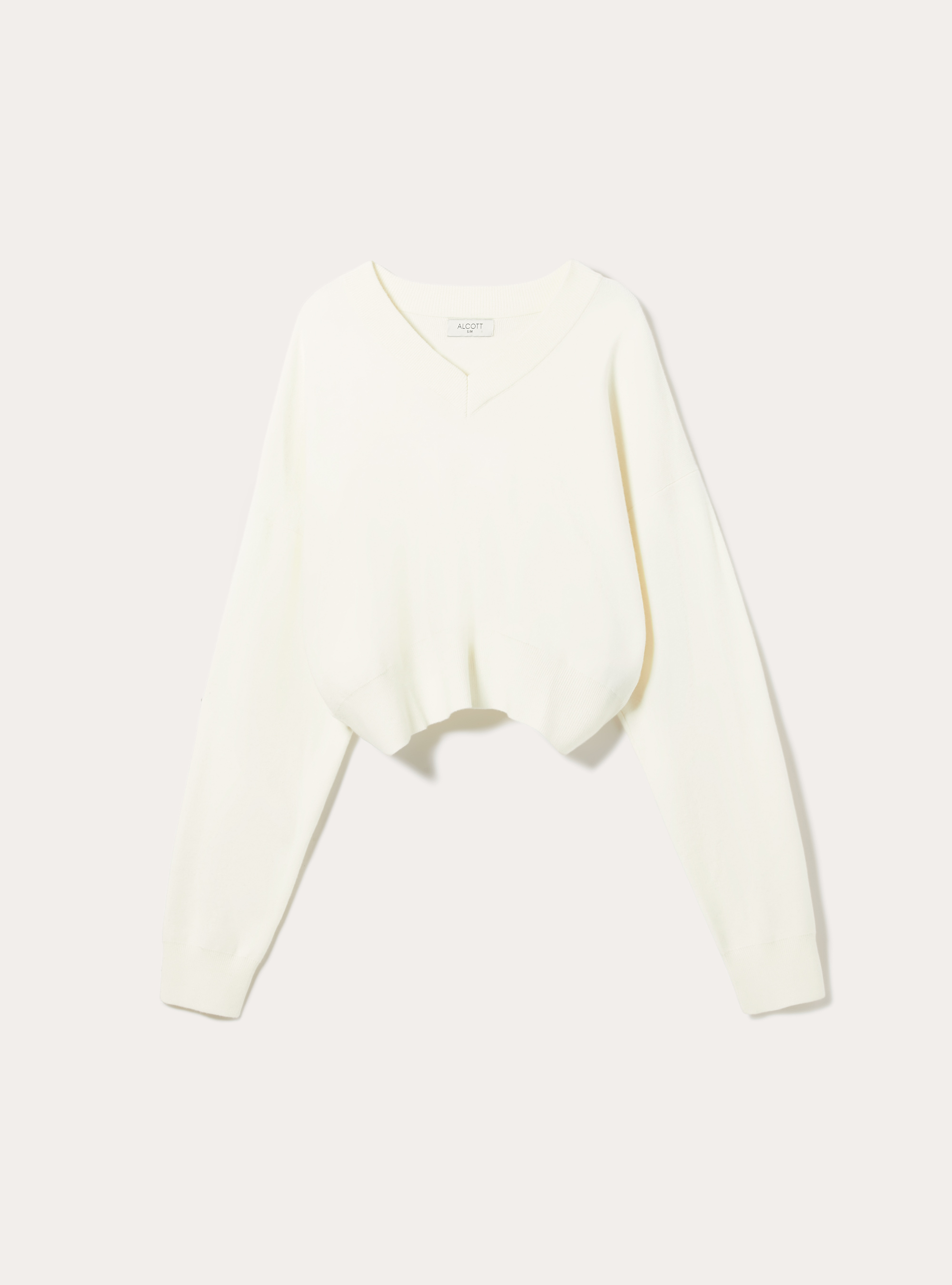 Maglia scollo a v, WH2 WHITE