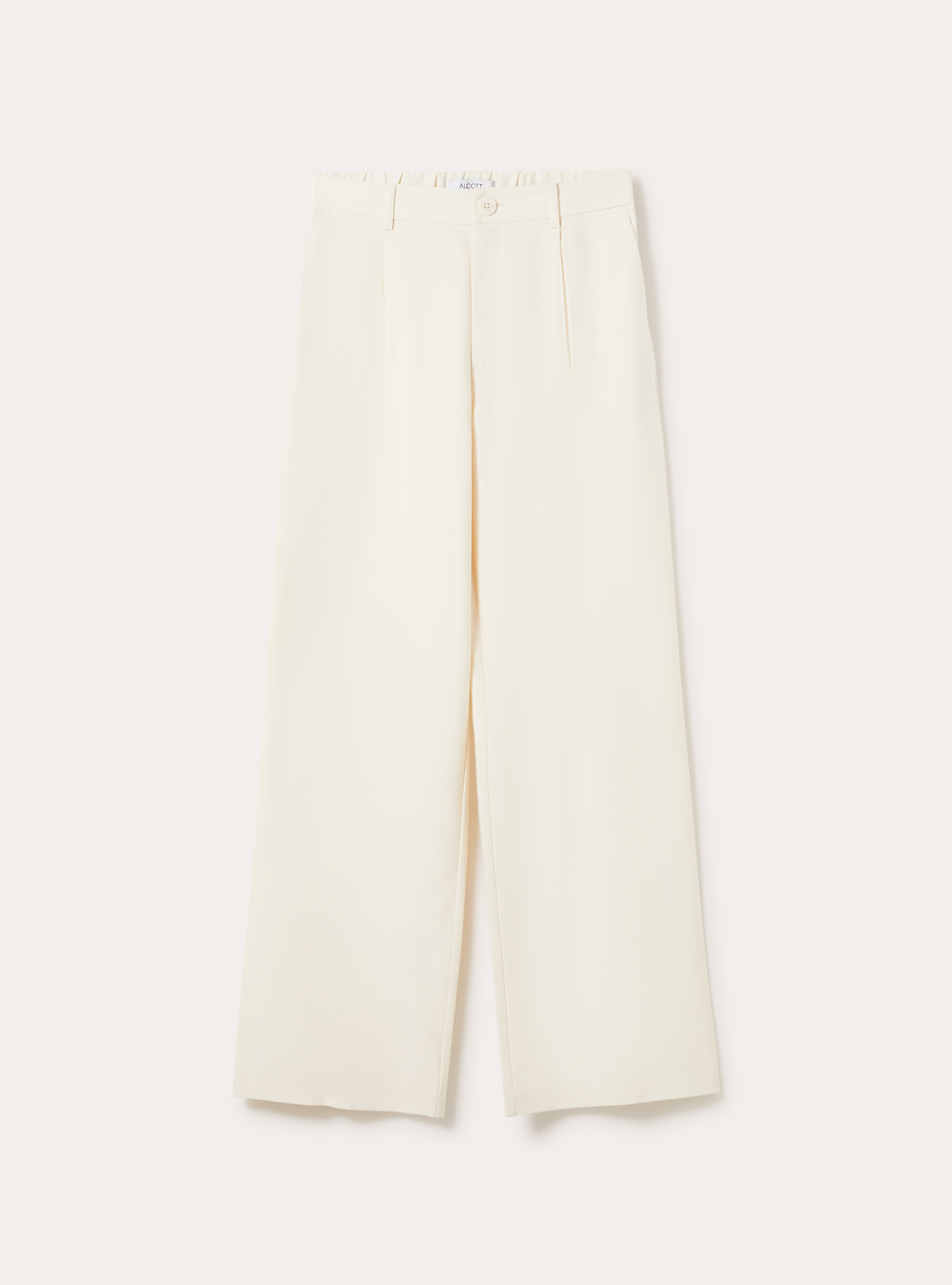 Straight tailored trousers, CR3 CREAM LIGHT