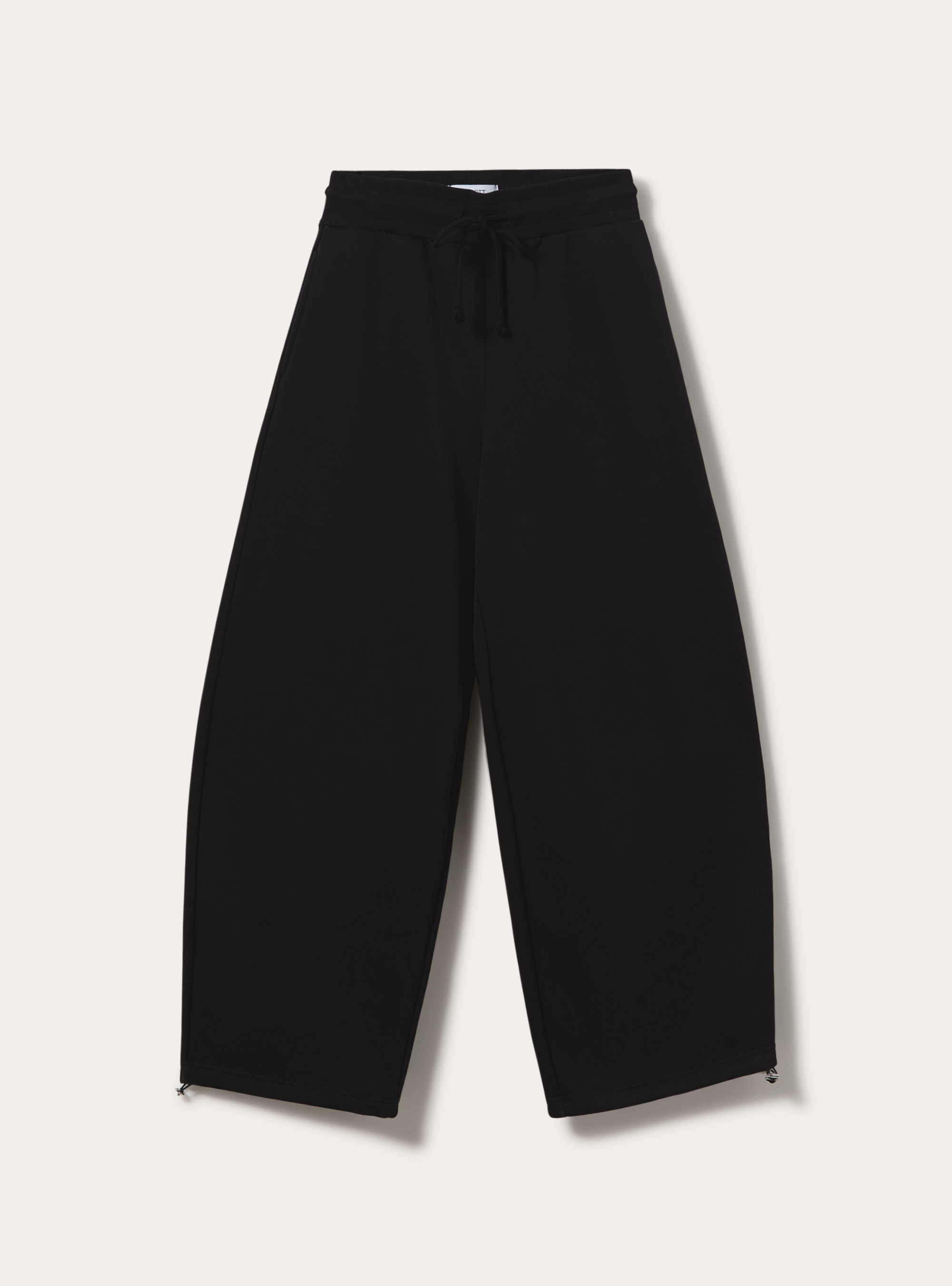 Pantaloni jogger in felpa barrel, BK1 BLACK