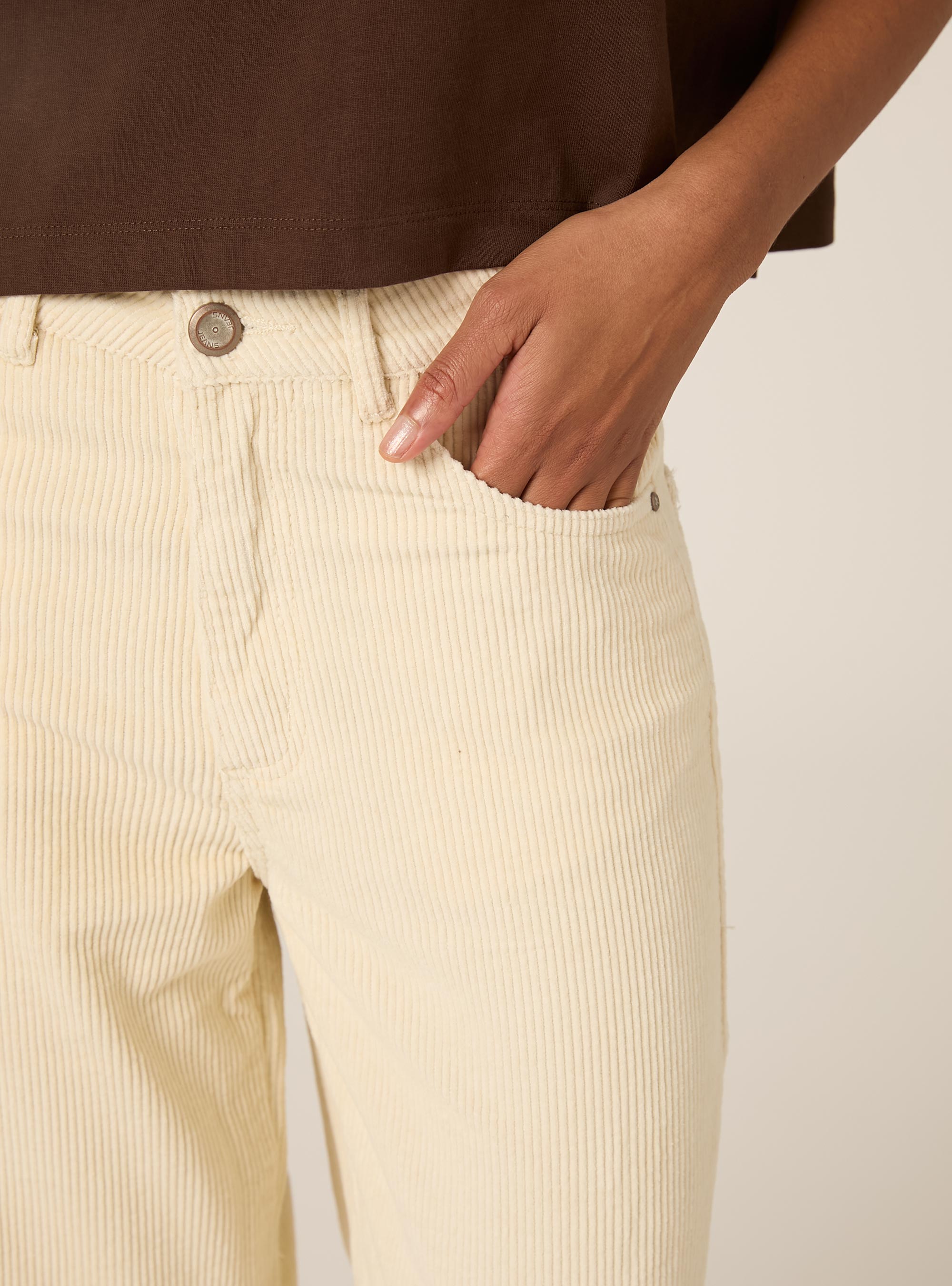 Pantaloni velluto, CR2 CREAM MEDIUM
