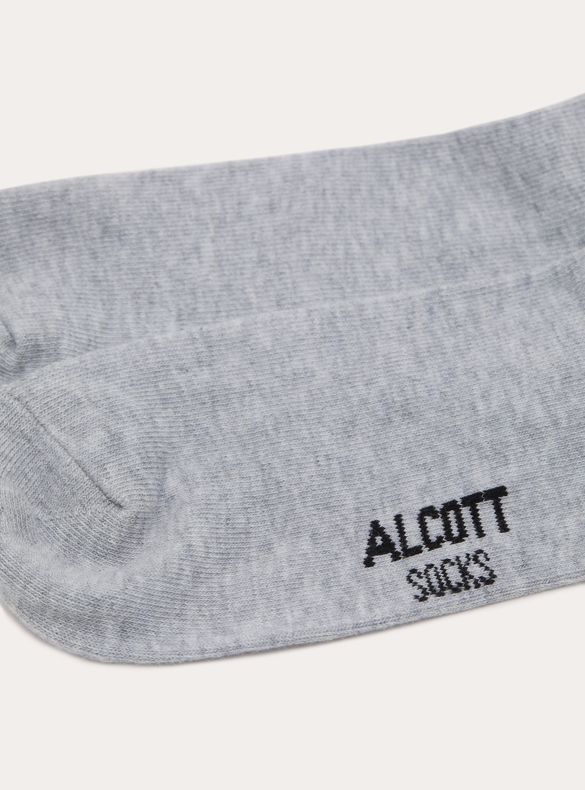 Set of 4 pairs of plain basic socks, MGY3 GREY MEL LIGHT