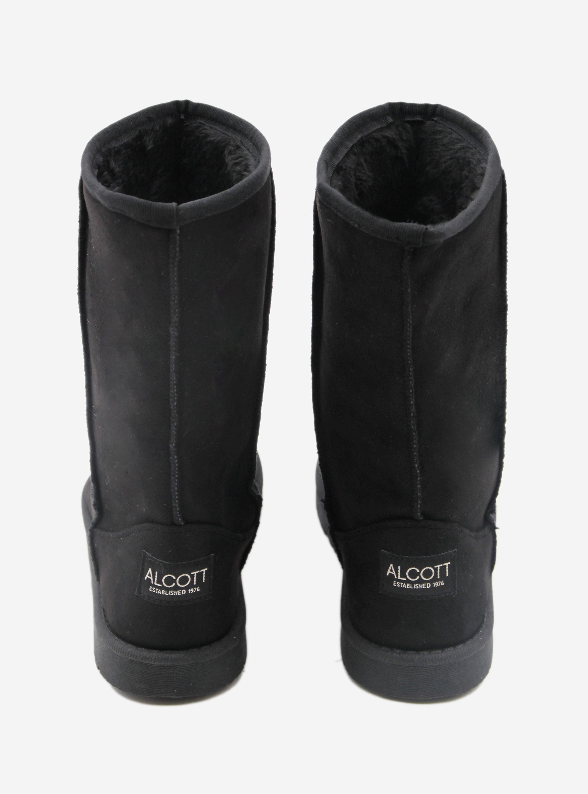 Bottines avec fausse fourrure intérieure, C101 BLACK