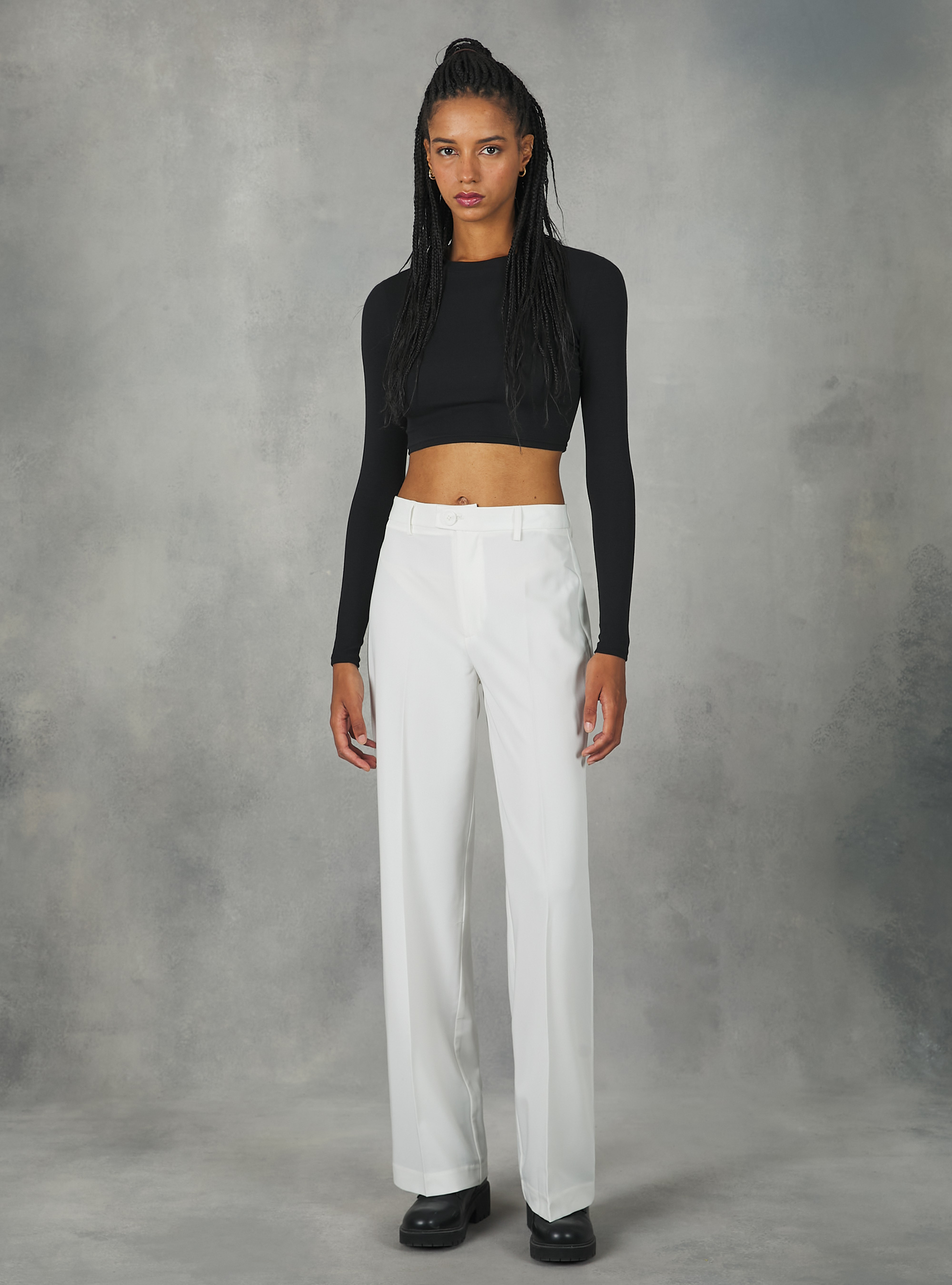 Gerade geschnittene Hose, WH1 OFF WHITE