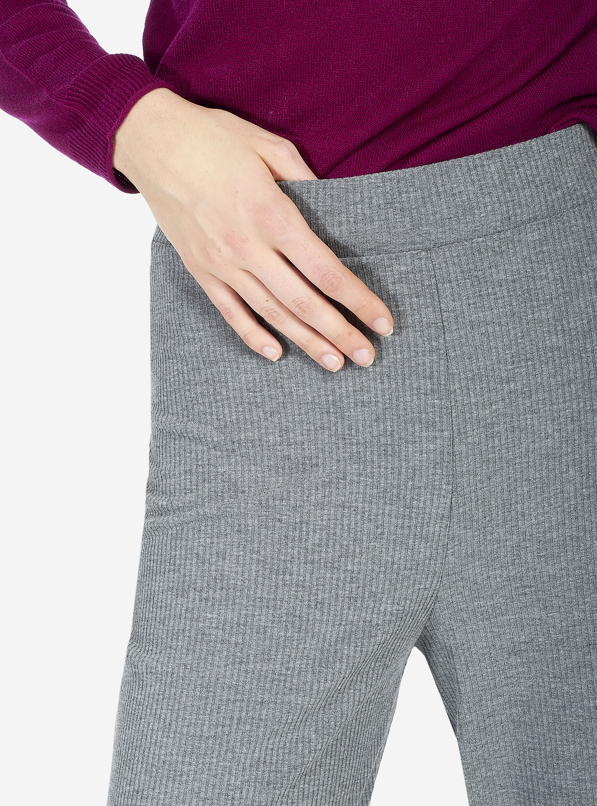 Pantalon jupe-culotte, C150 GREY M