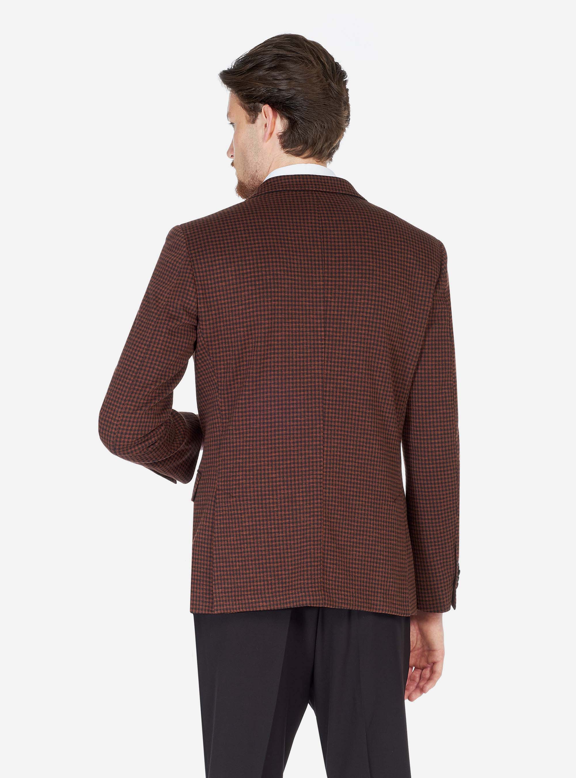 SQUARE COTTON JACKET, BROWN