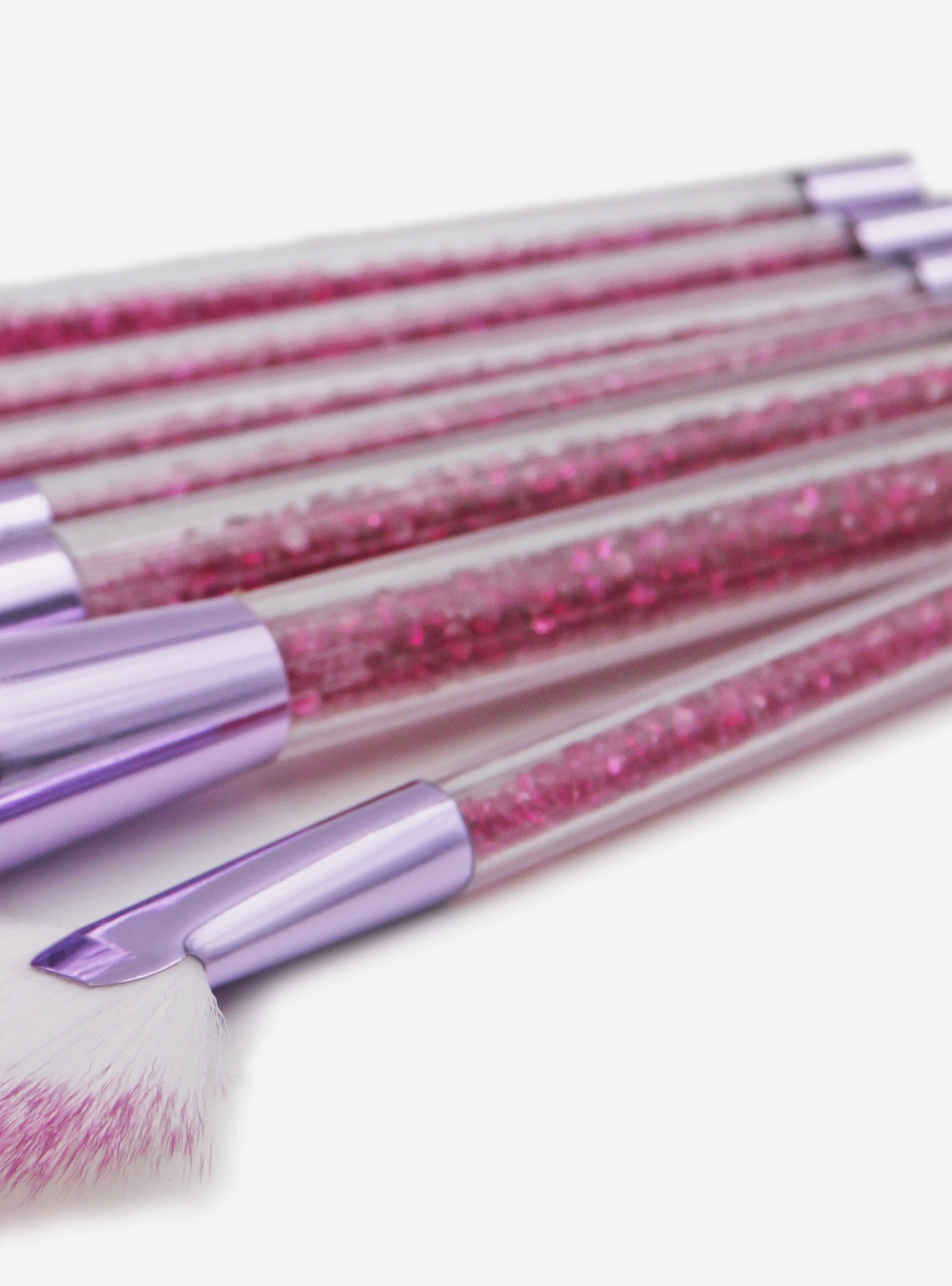 Lot 7 pinceaux paillettes, C443 VIOLET