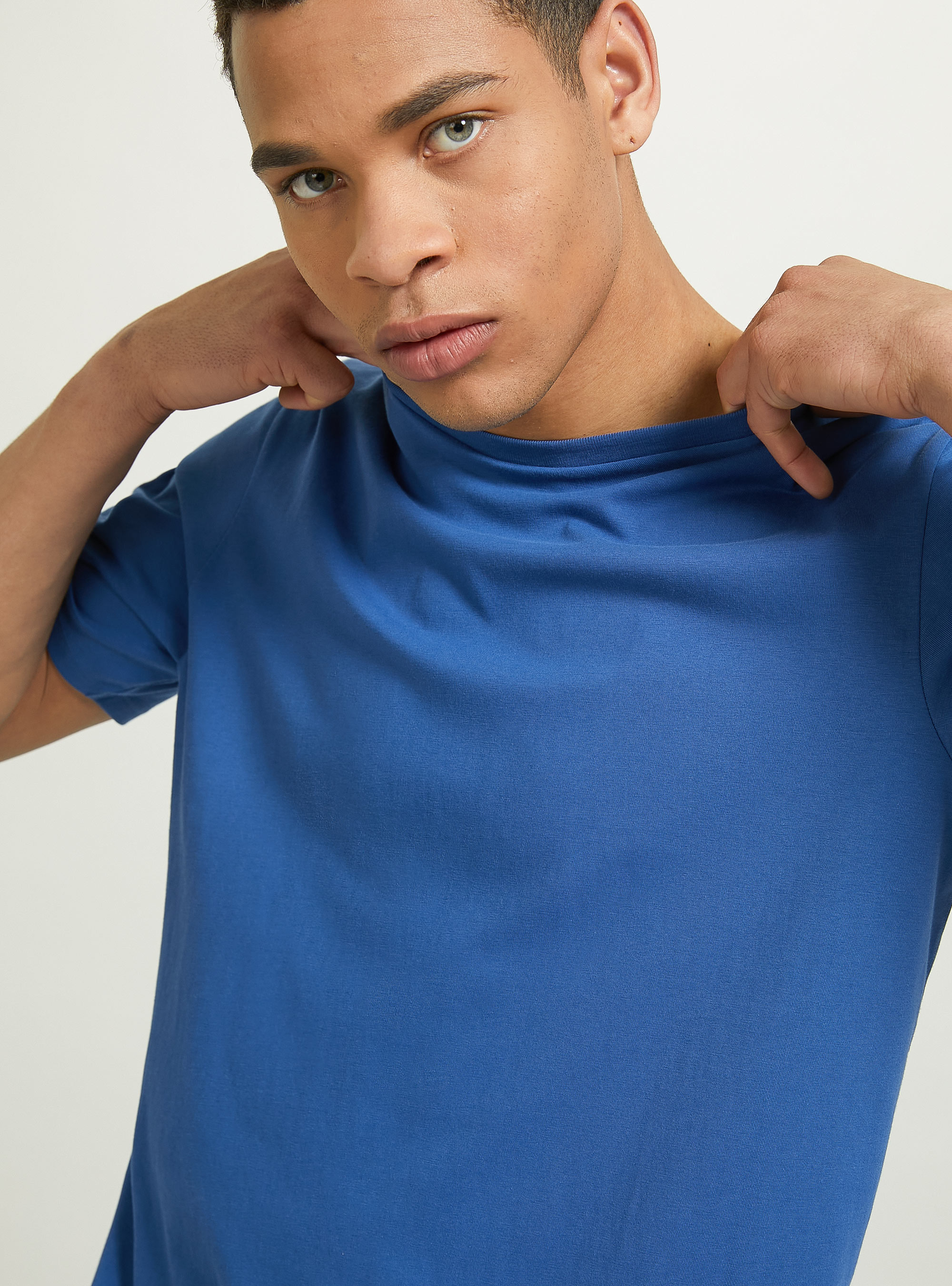 Camiseta de algod&oacute;n con cuello redondo, RY3 ROYALE LIGHT