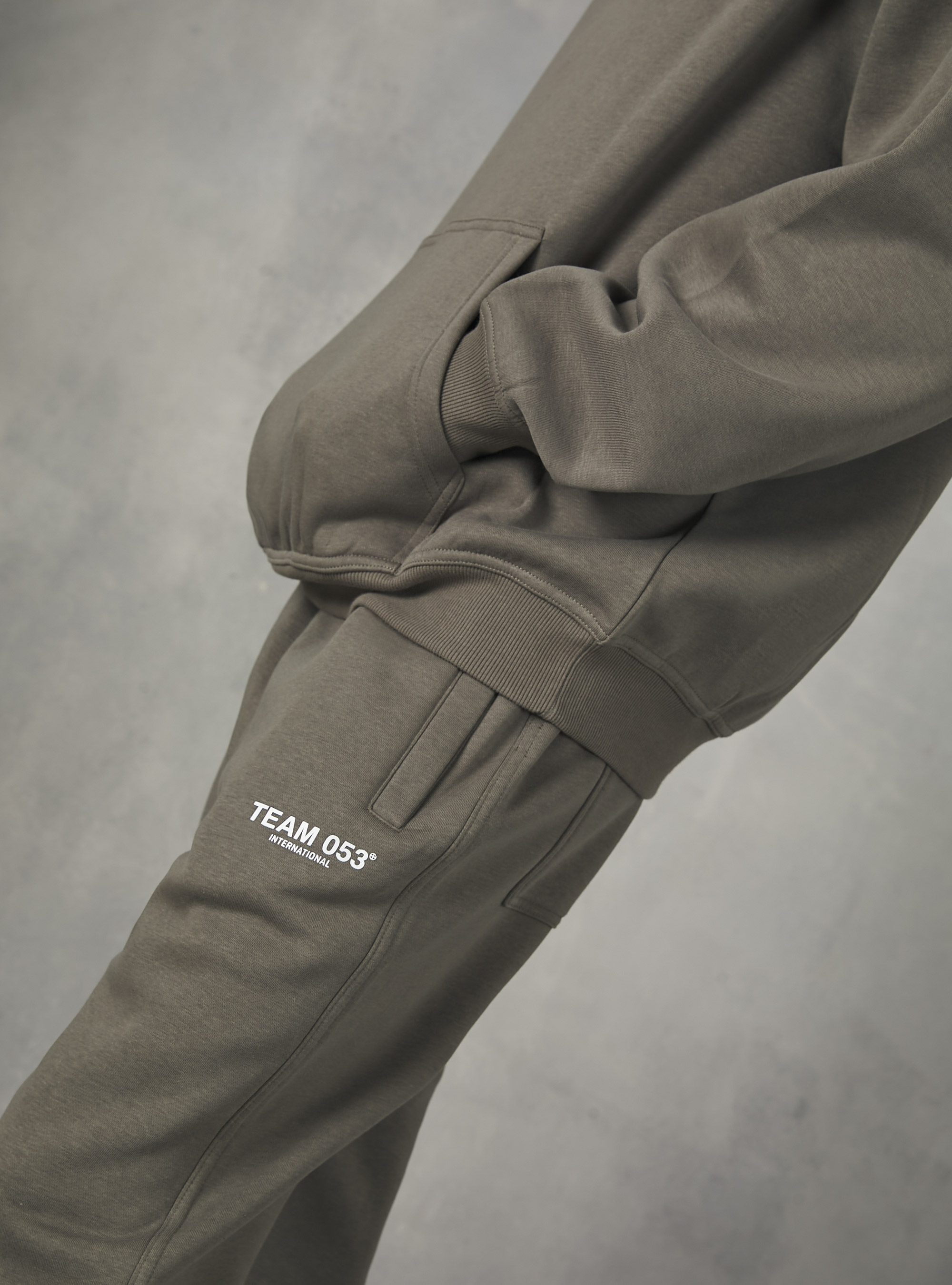 Jogger trousers with Team 053 print, KY3 KAKY LIGHT