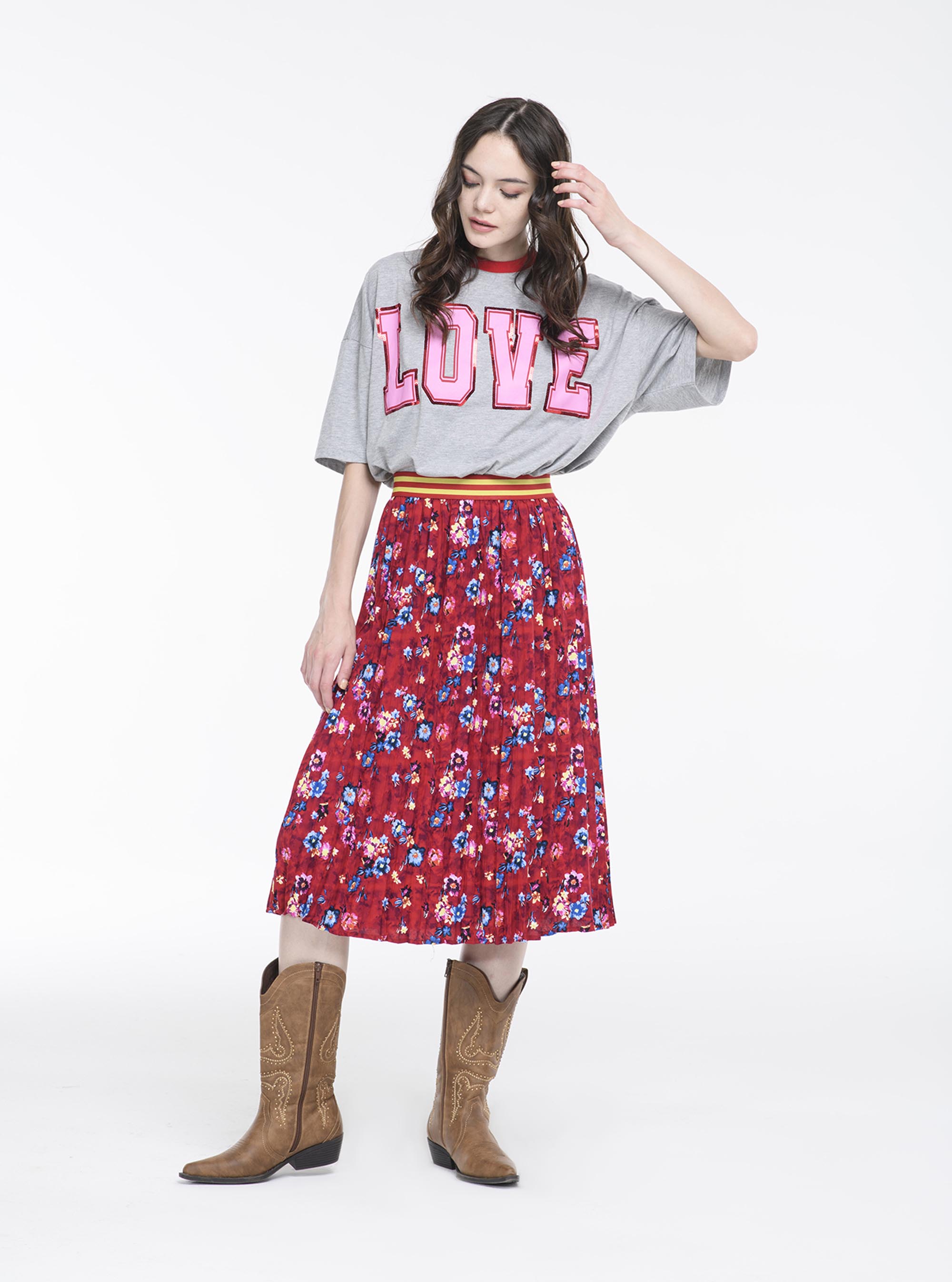 Gonna plisse, FL FLOREAL