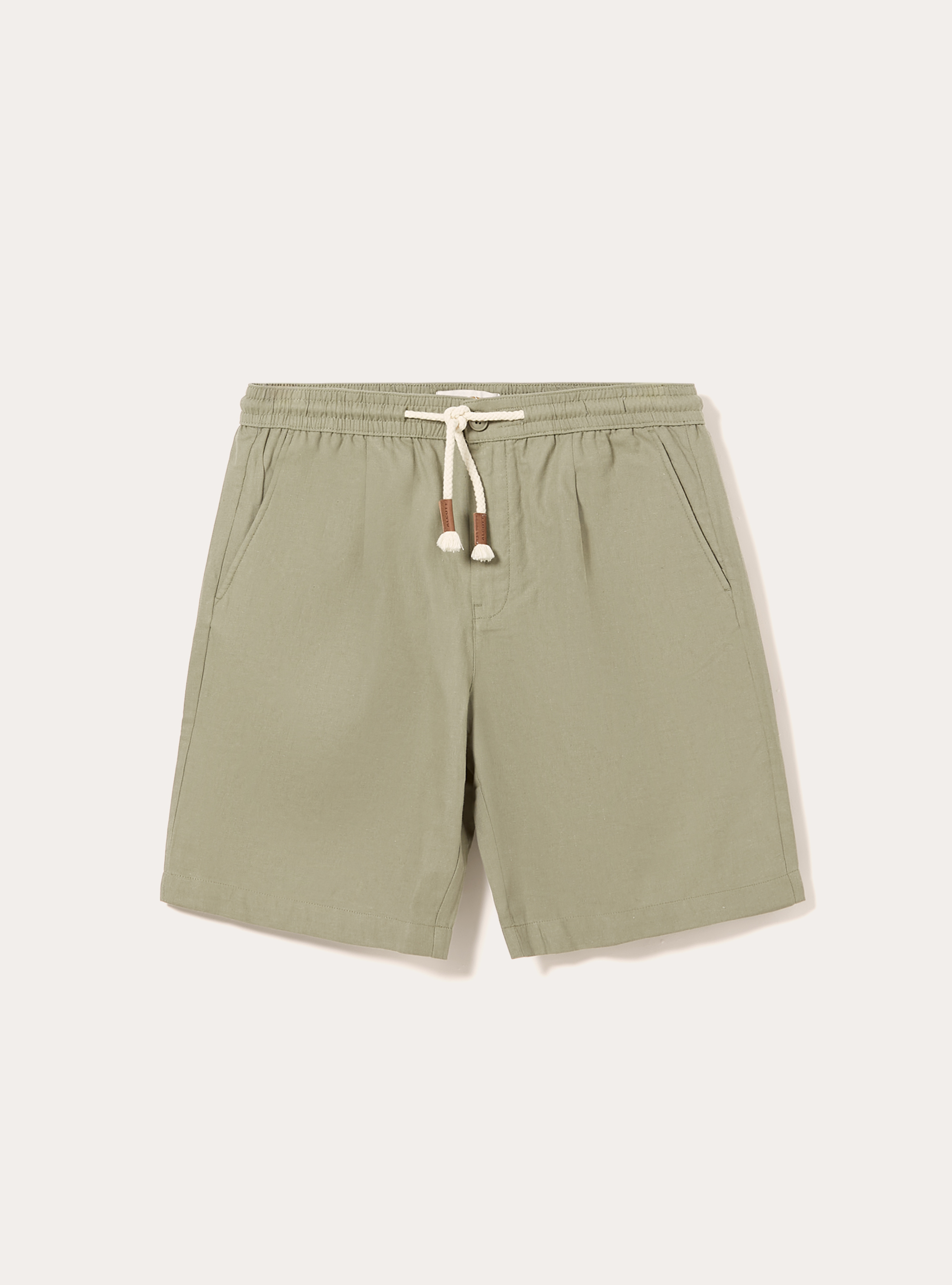 Bermuda en lin avec cordon de serrage, KY2 KAKY MEDIUM