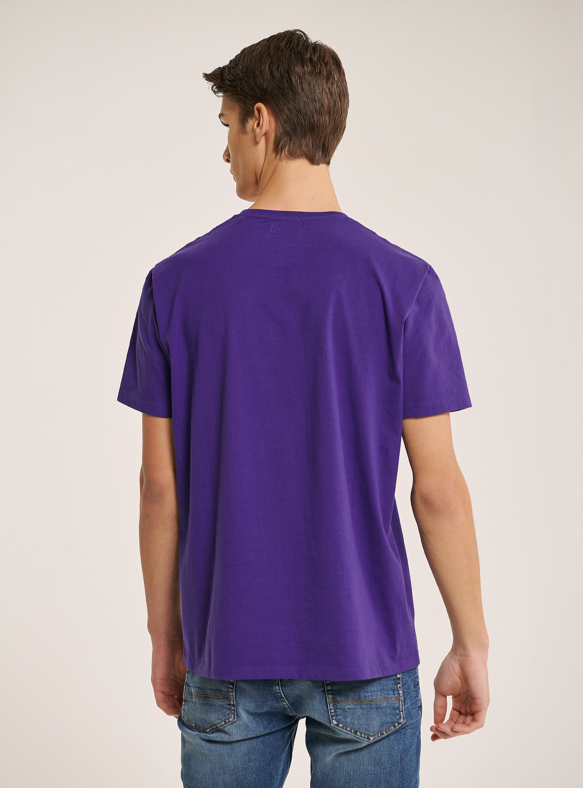 T-shirt basic 100% coton, C399 PURPLE