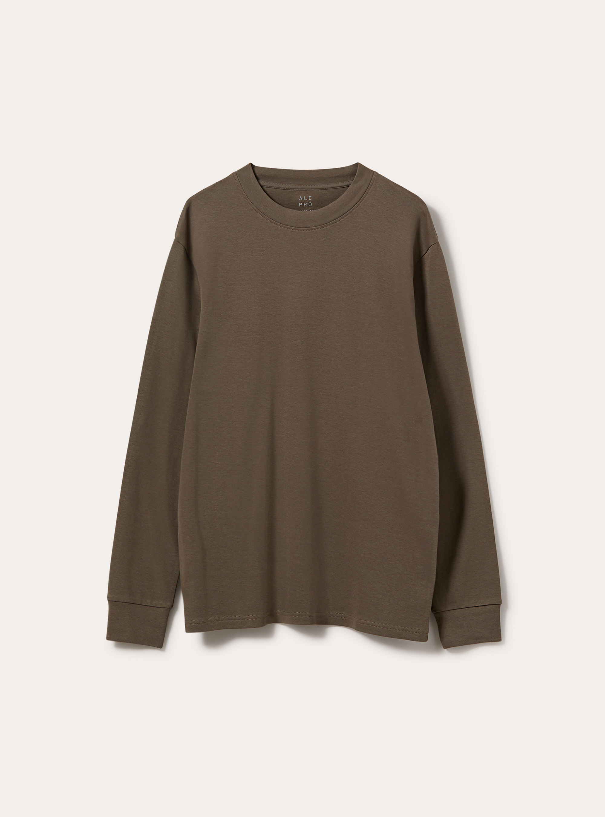 Maglia girocollo maniche lunghe interlock, KAKY MEDIO