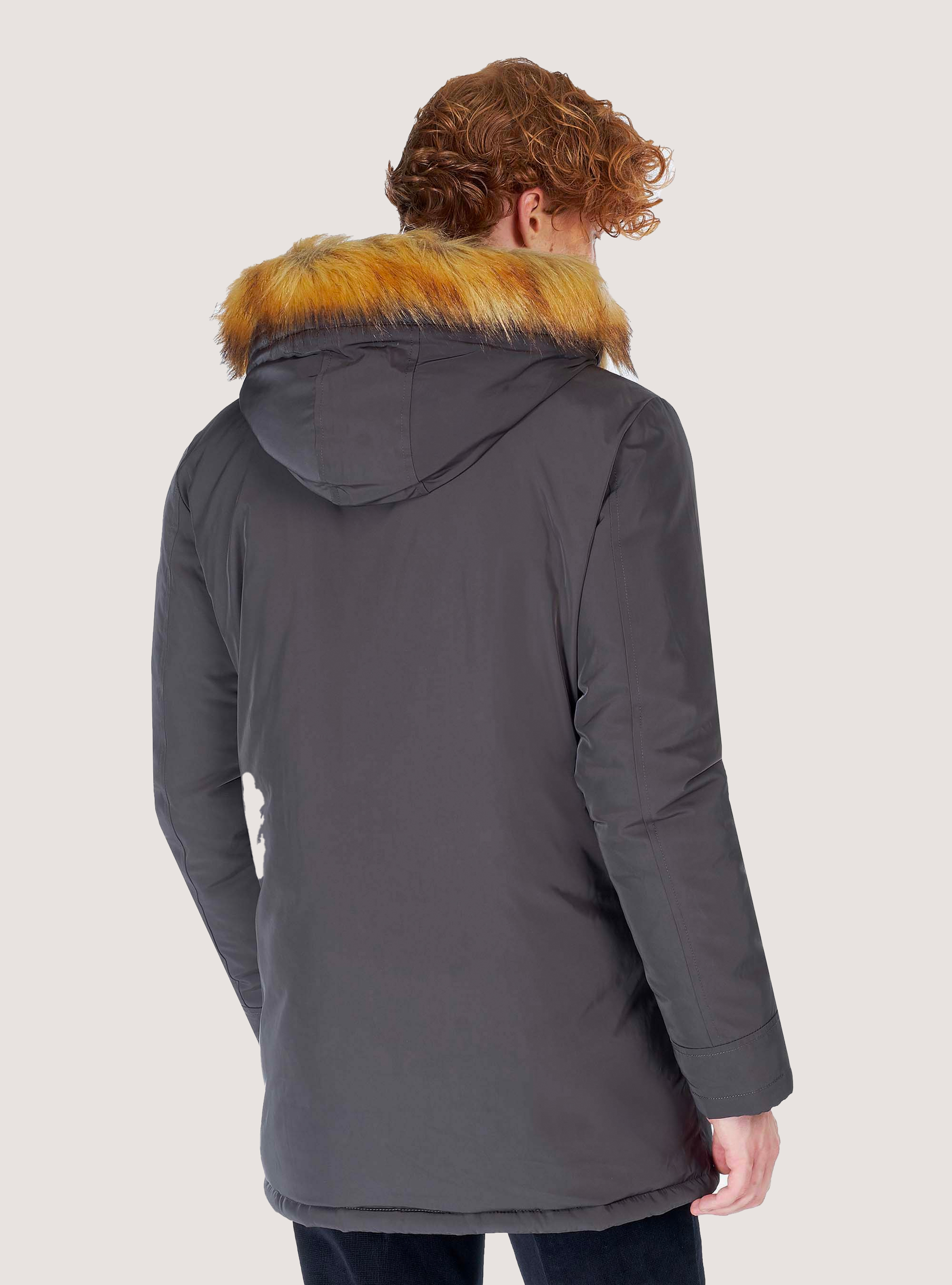 CAZADORA DE PARKA ACOLCHADA, GRIS