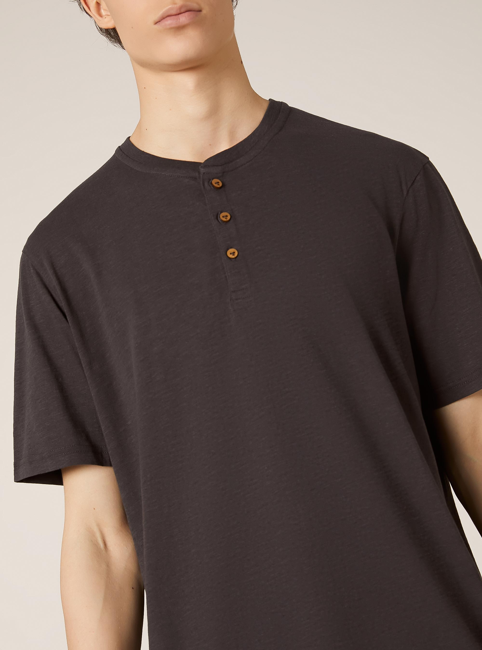 Cotton seraphim t-shirt, BK3 BLACK CHARCOAL