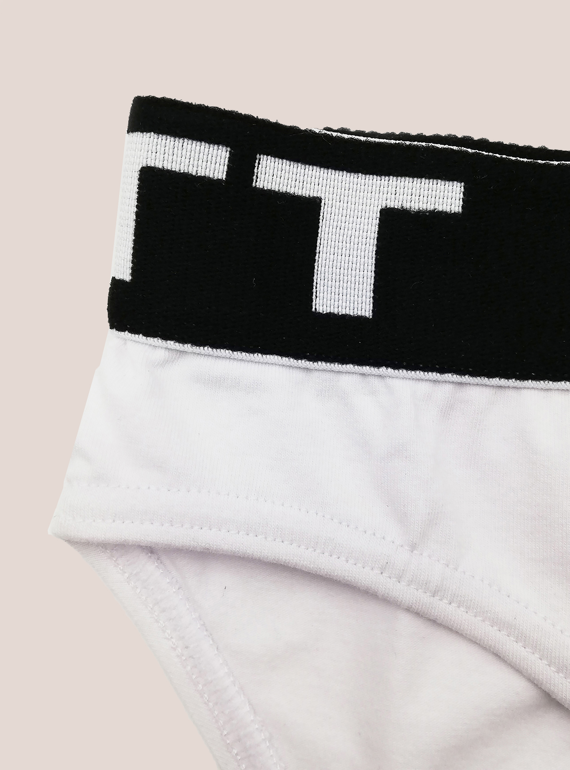 Slip basique avec logo, C099 WHITE