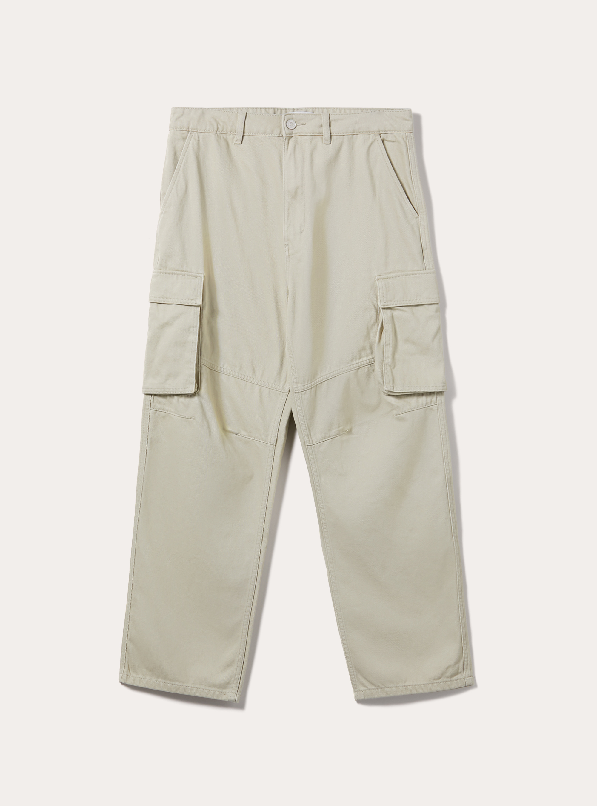 Carpenter cargo trousers with contrast stitching, BG2 BEIGE MEDIUM
