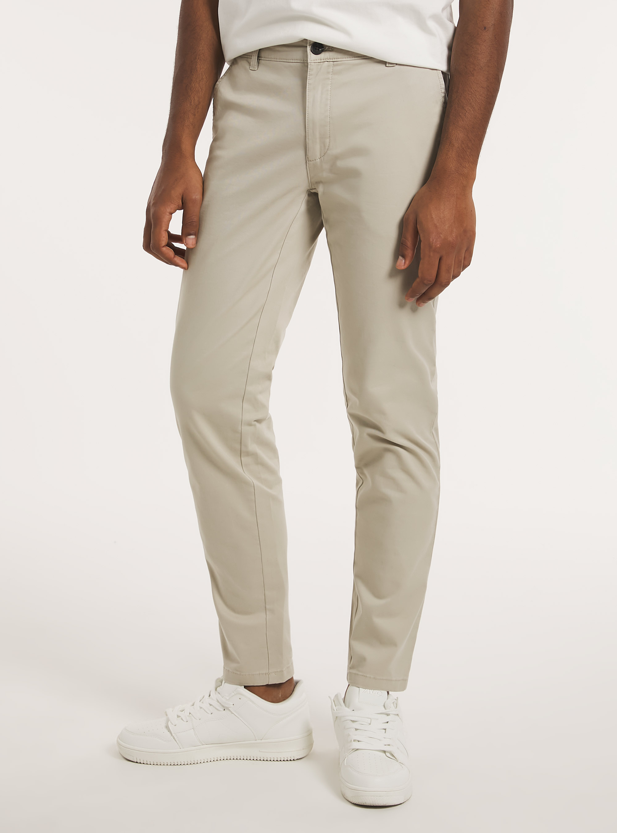 Skinny fit stretch twill chinos, BG2 BEIGE MEDIUM