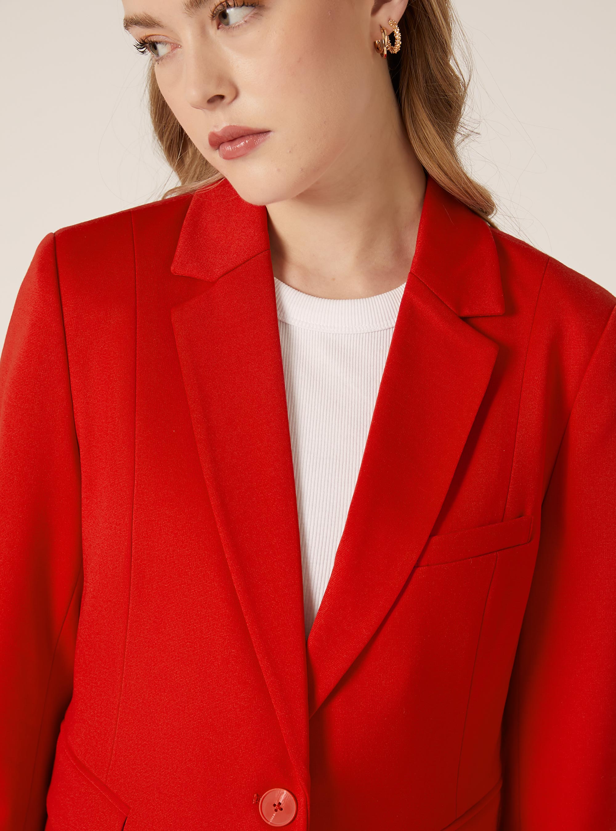 Jersey blazer, RD2 RED MEDIUM
