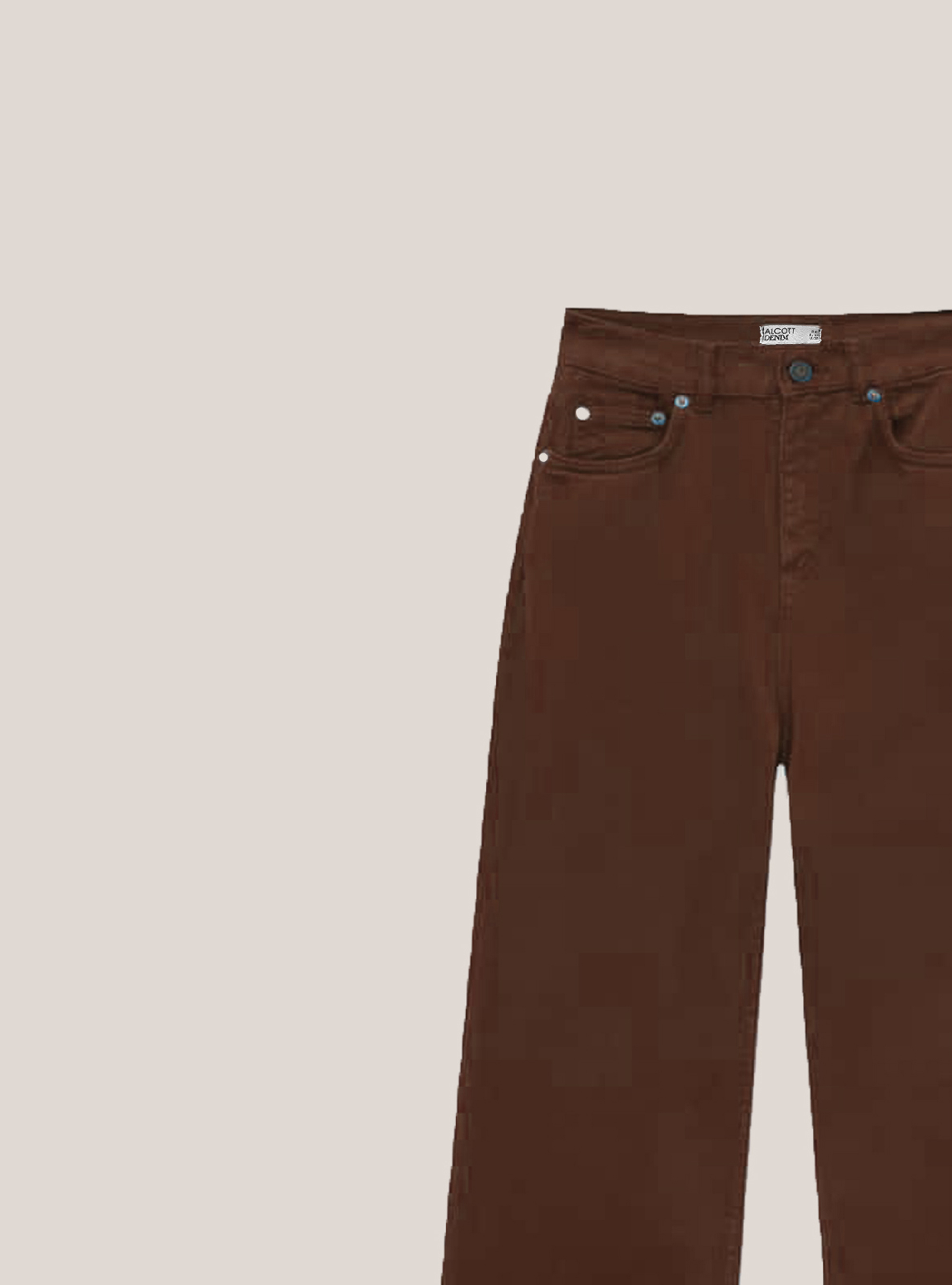 Cotton wide leg trousers, BR2 BROWN MEDIUM