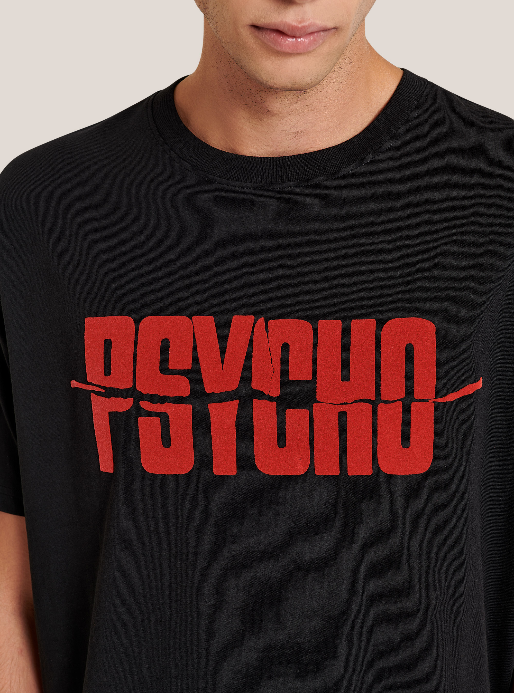 Psyco x Alcott T-shirt, BLACK