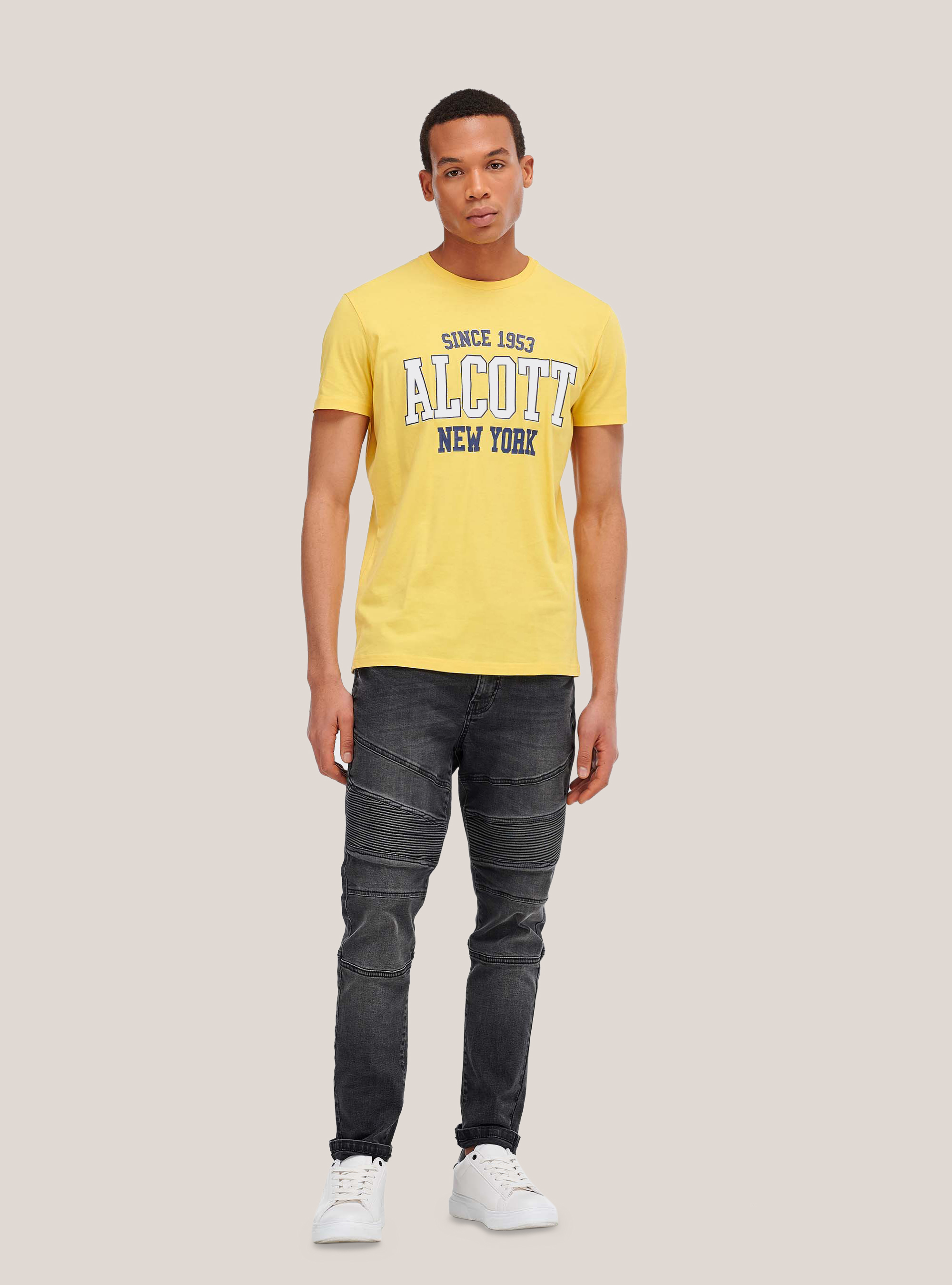 T-shirt avec logo alcott, C7739 YELLOW