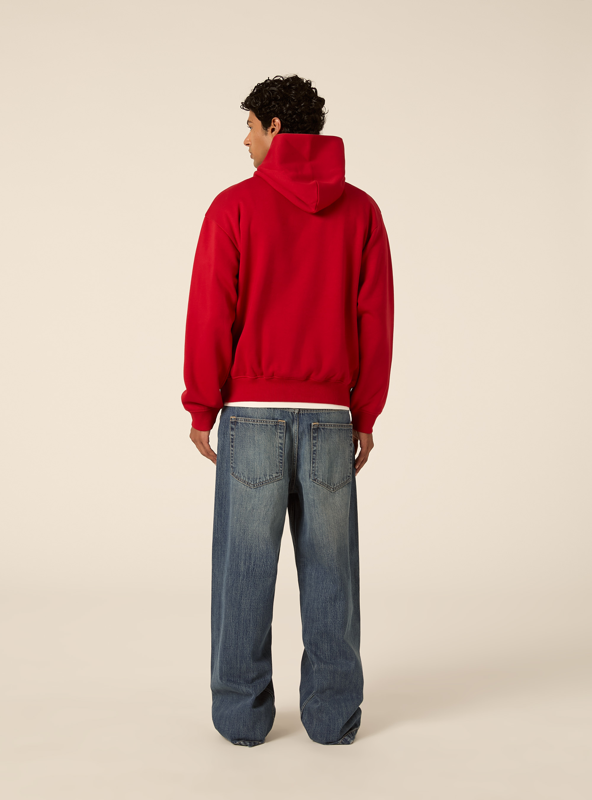 Felpa con cappuccio boxy fit, RD2 RED MEDIUM