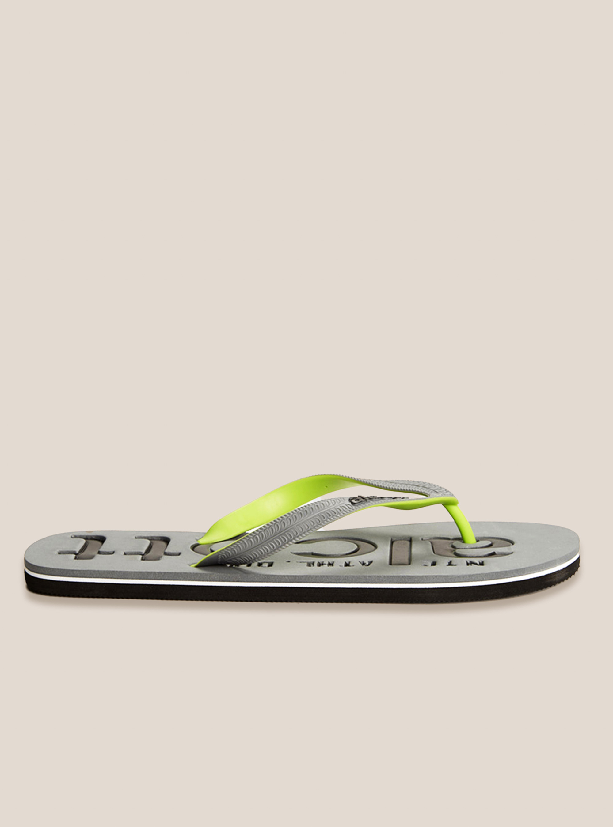 Infradito con logo, GRIGIO